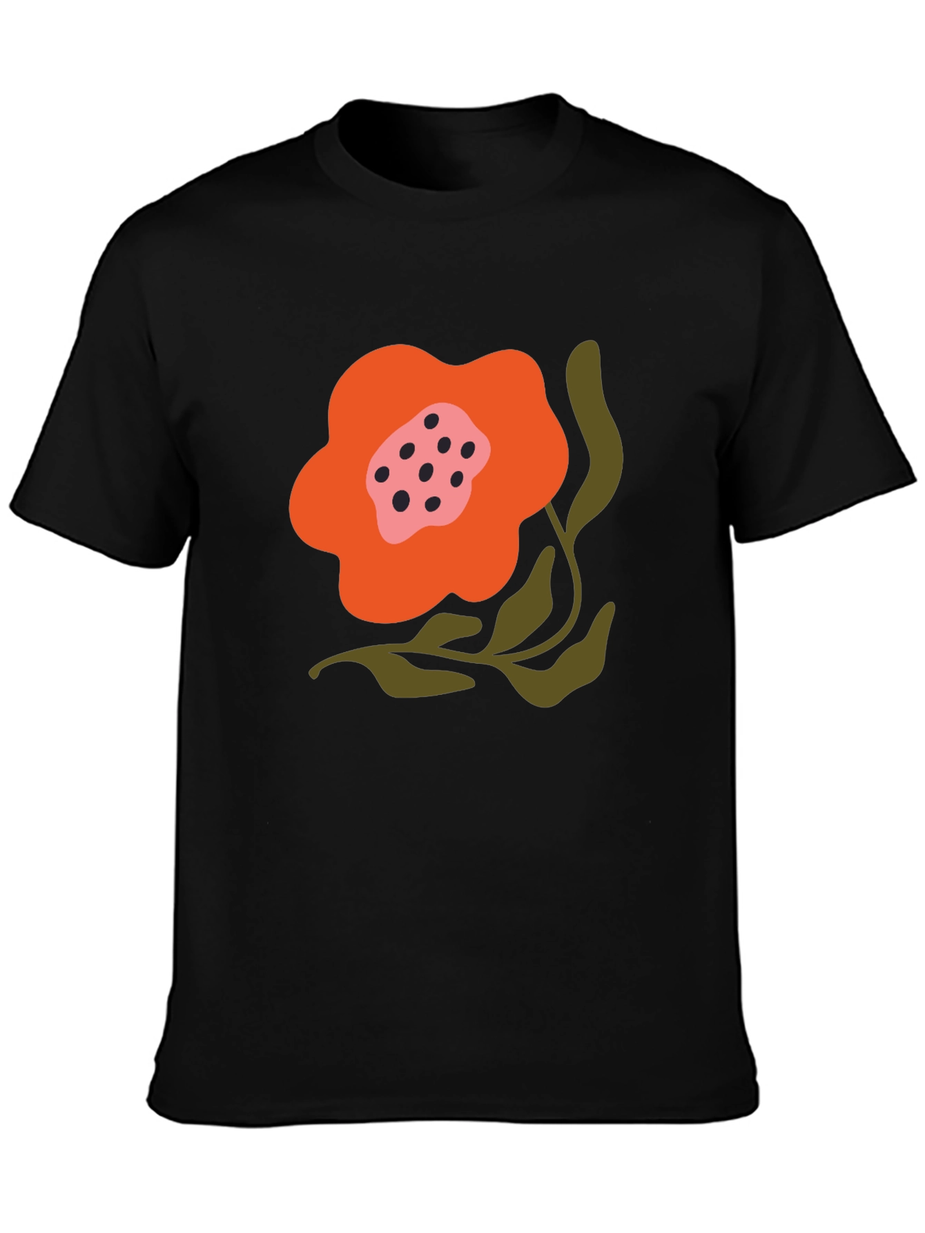 Black Floral Graphic Tee