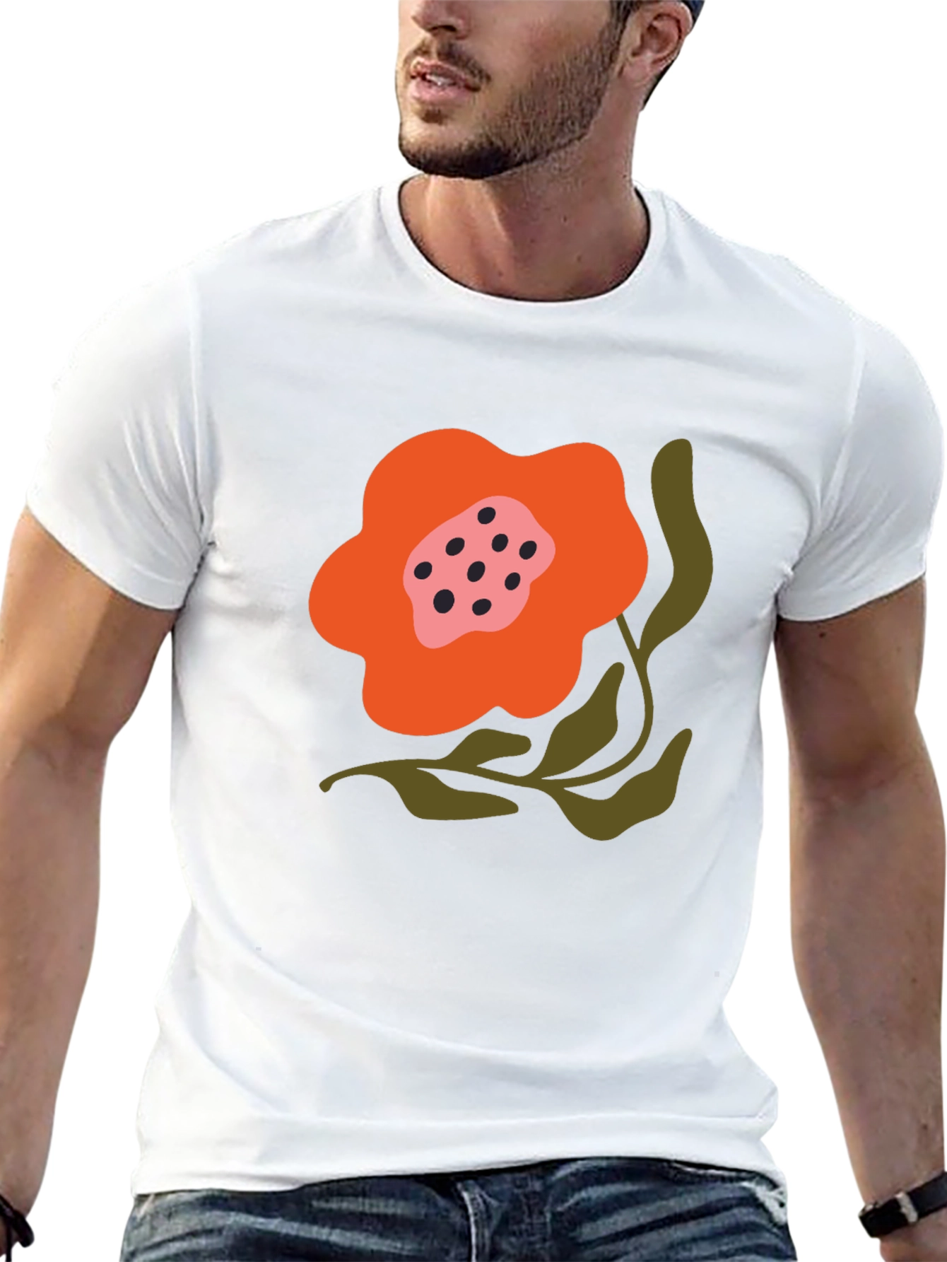 Black Floral Graphic Tee