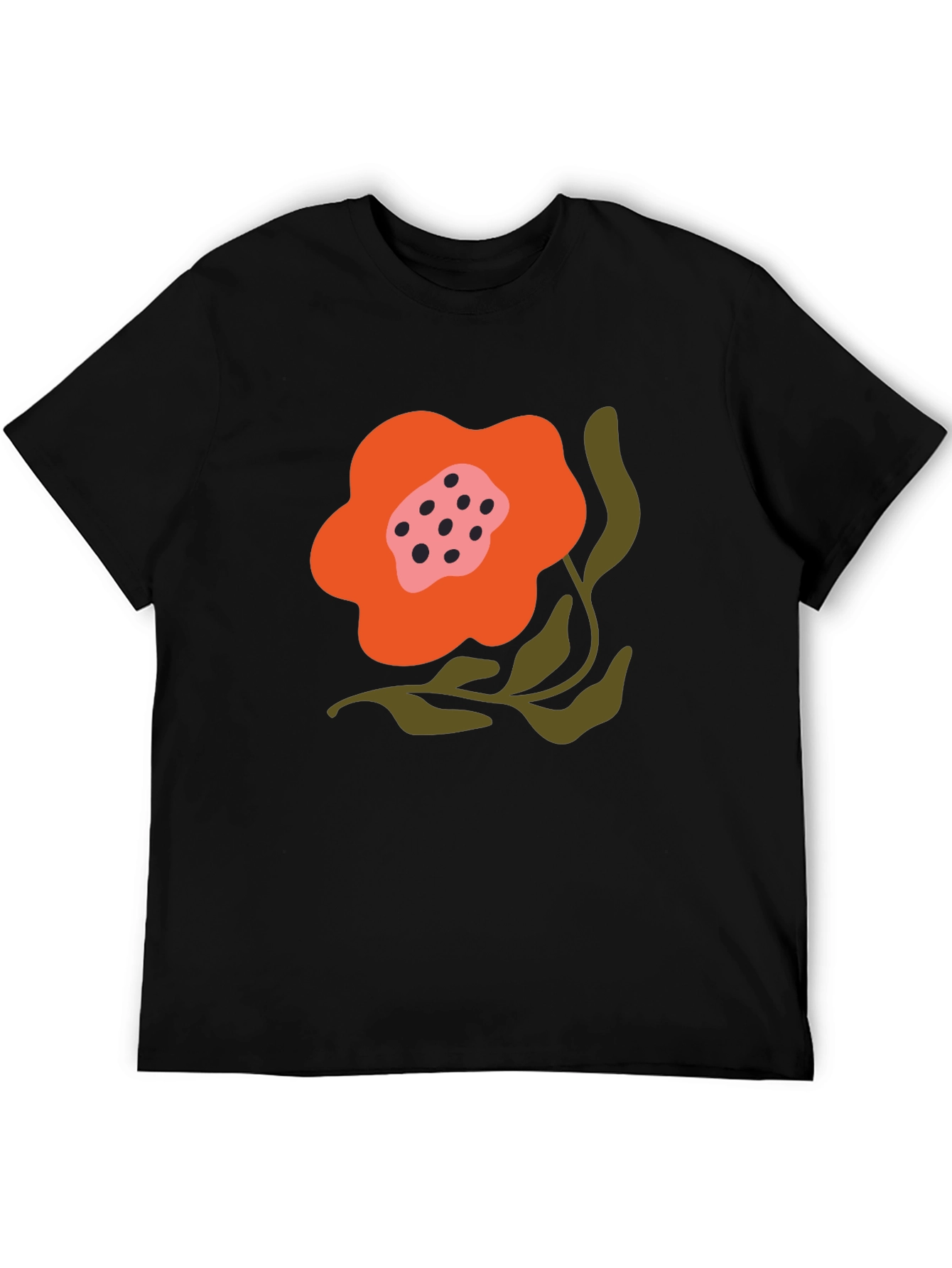 Black Floral Graphic Tee