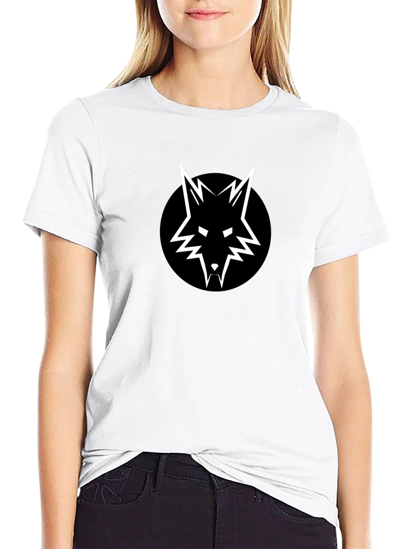 Black Wolf Logo Graphic Tee