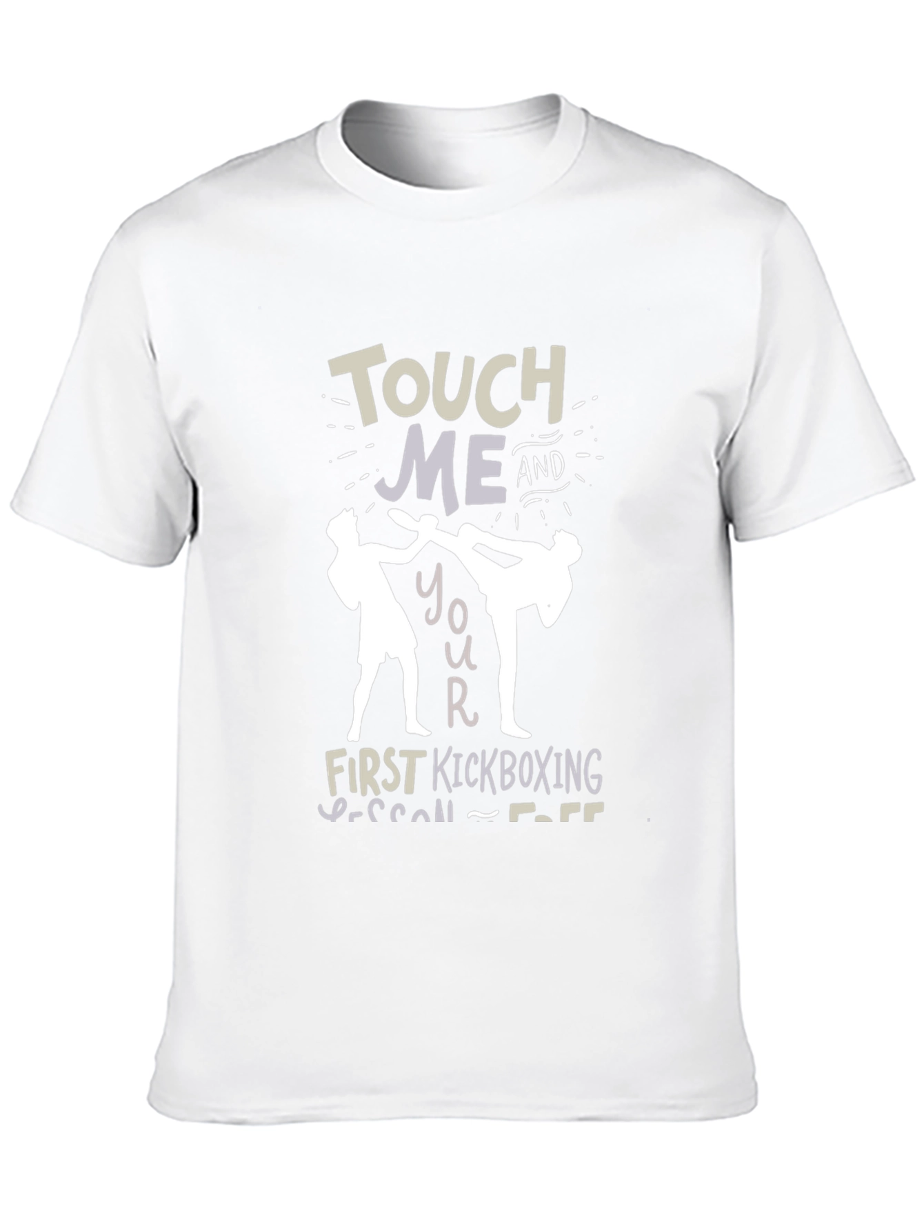 Touch Me Kickboxing Lesson T-Shirt Funny Graphic Tee