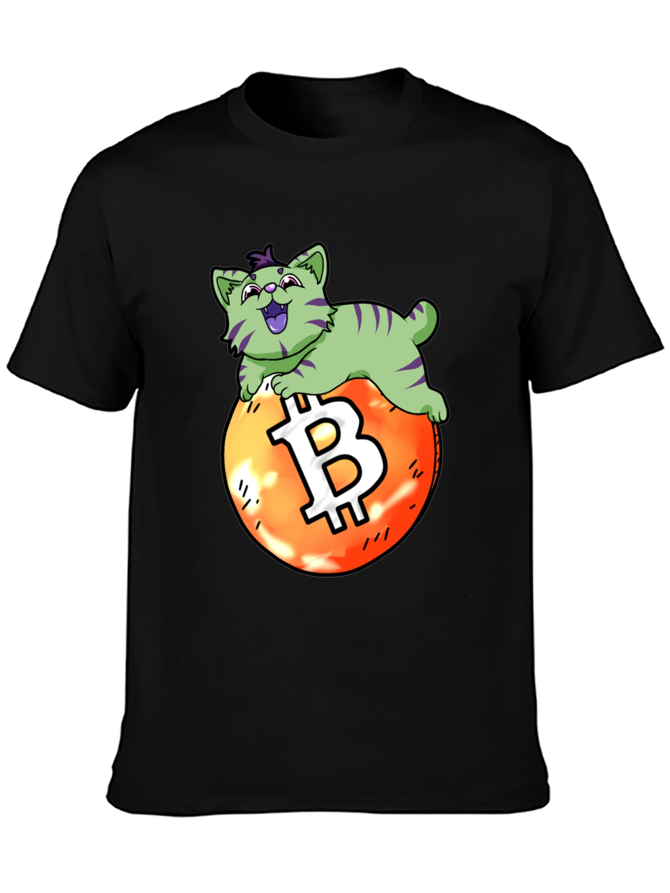 Bitcoin Cat T-Shirt - Crypto Lover Tee