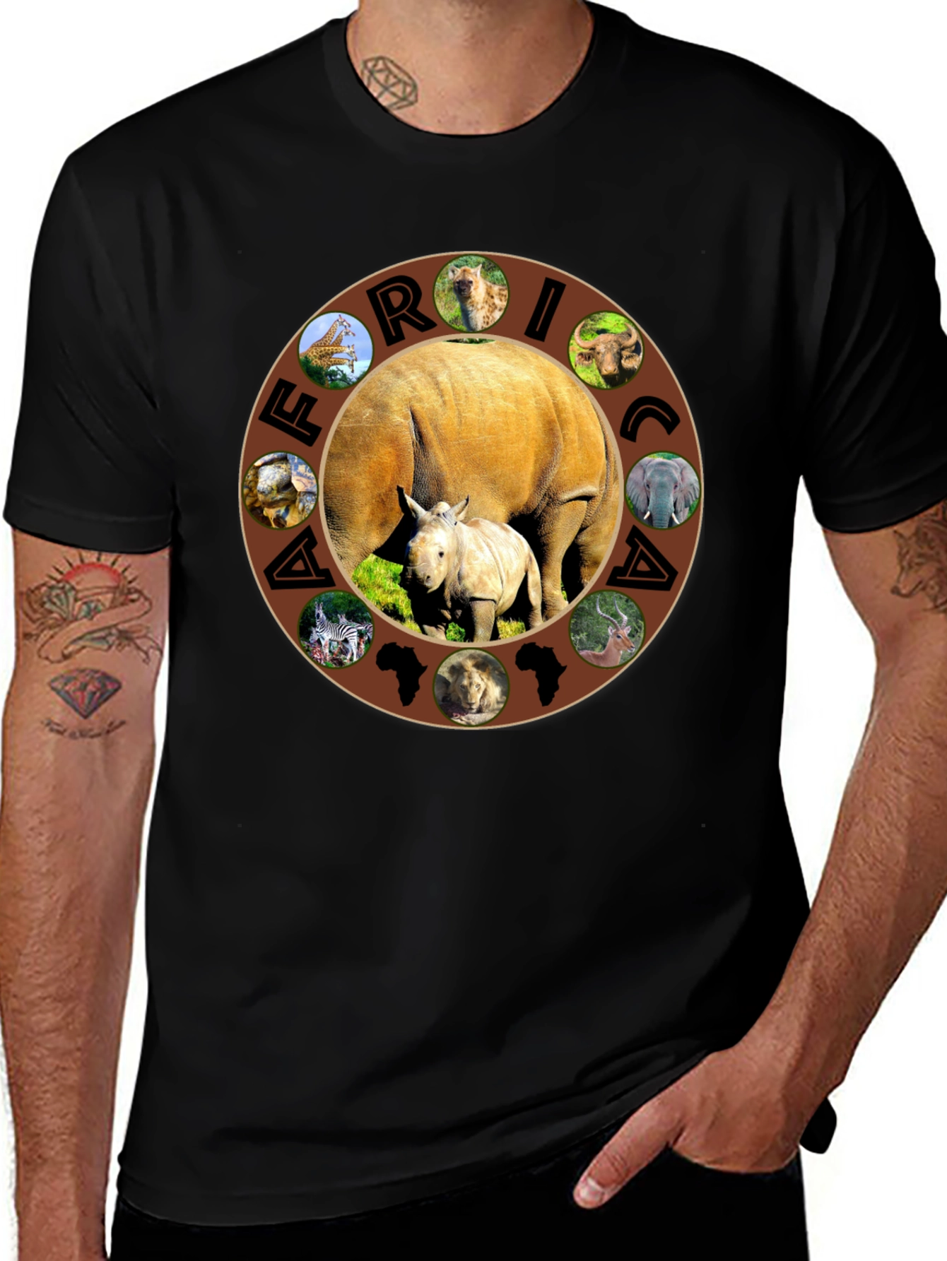 Africa Animals Graphic T-Shirt