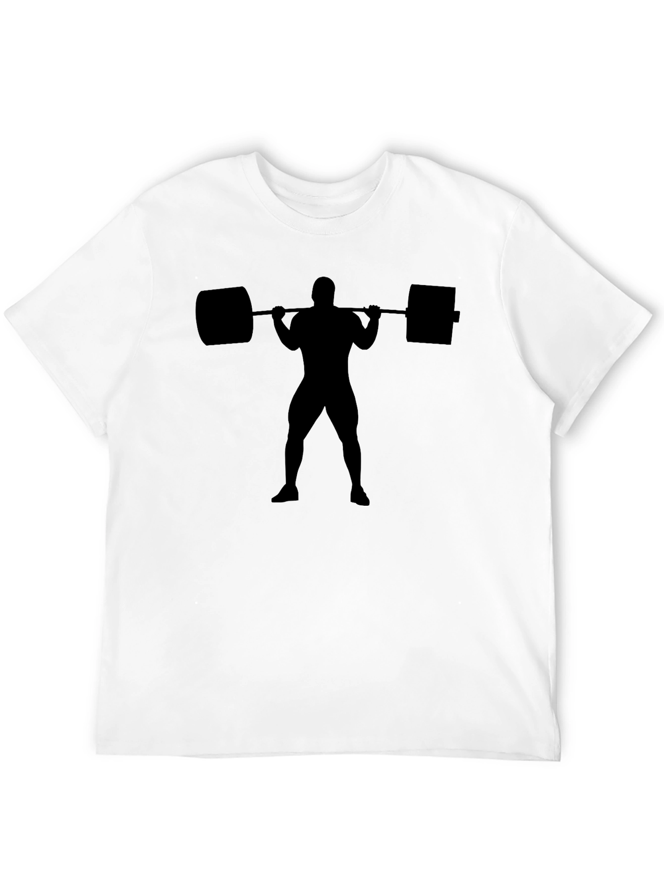 Weightlifting Silhouette Black T-Shirt