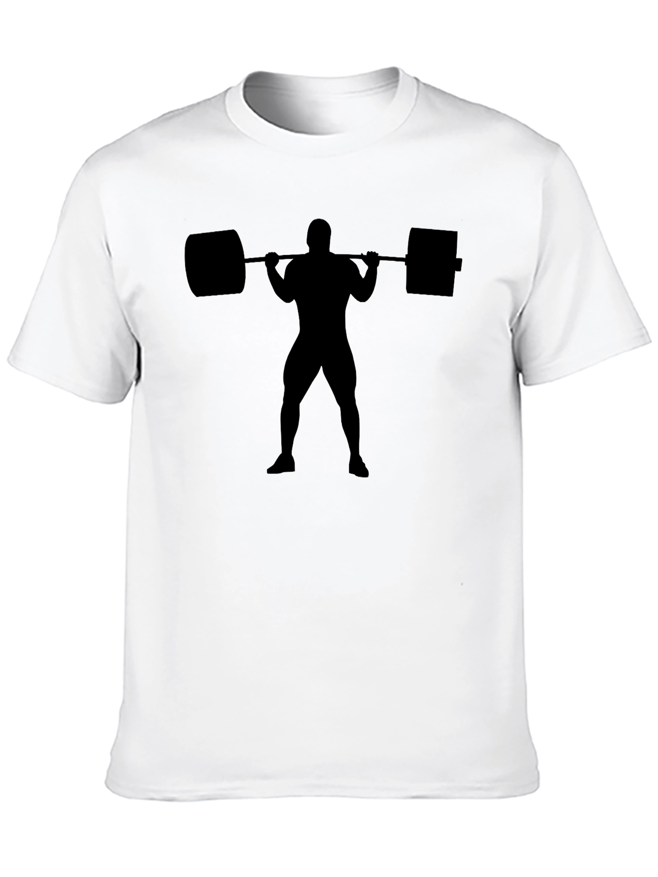 Weightlifting Silhouette Black T-Shirt