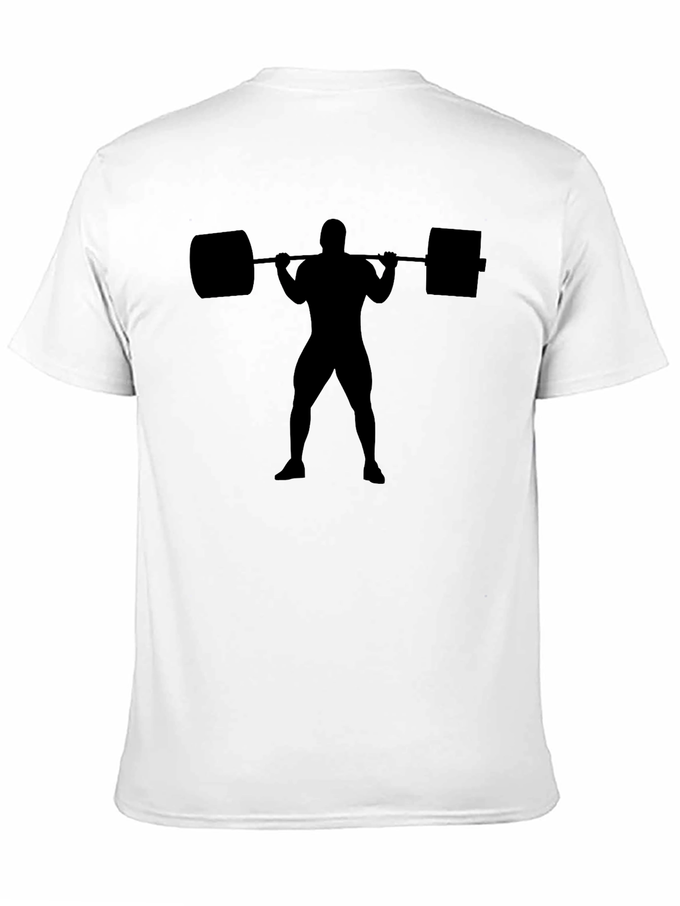 Weightlifting Silhouette Black T-Shirt