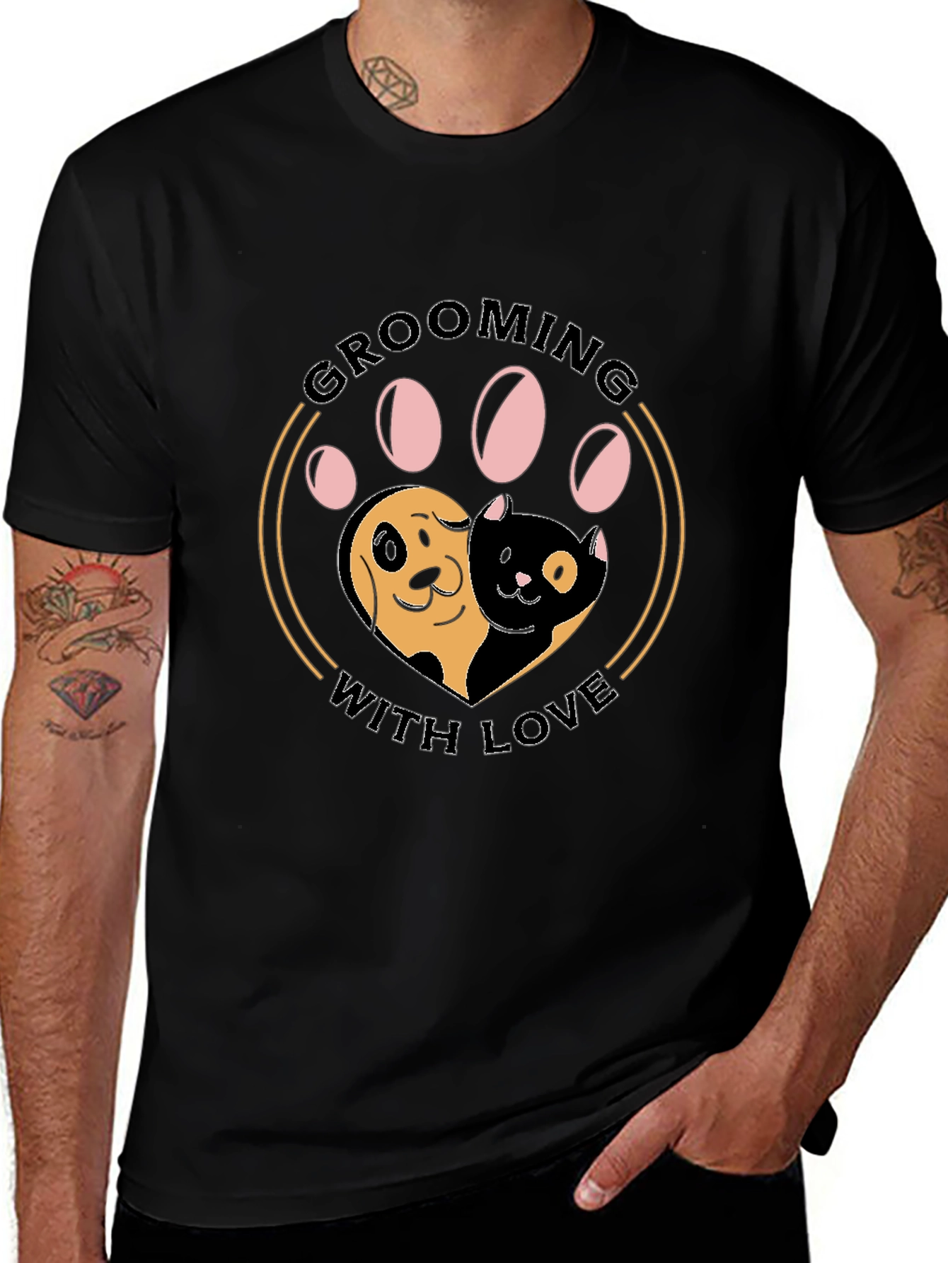 Grooming With Love Graphic T-Shirt