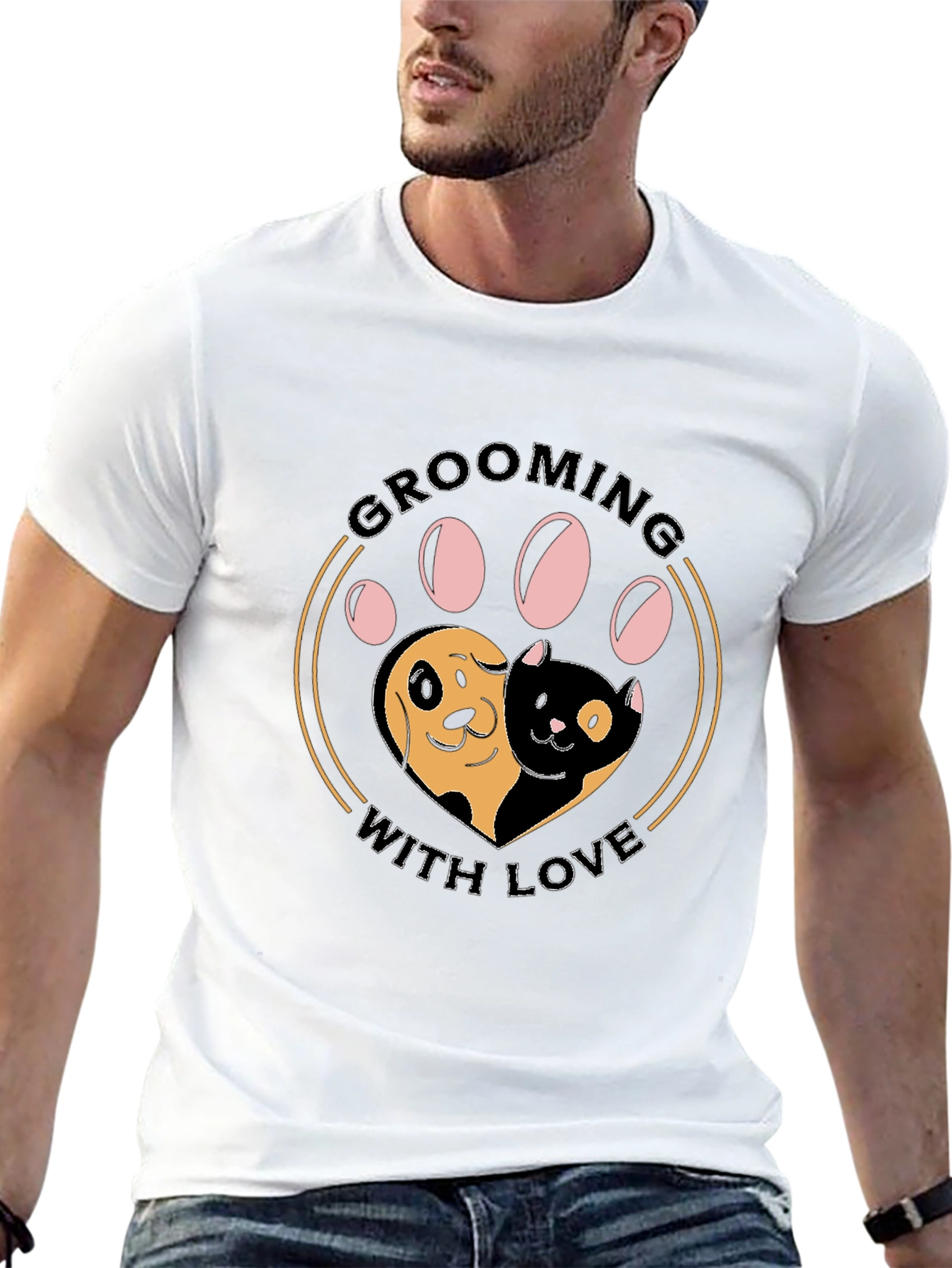 Grooming With Love Graphic T-Shirt