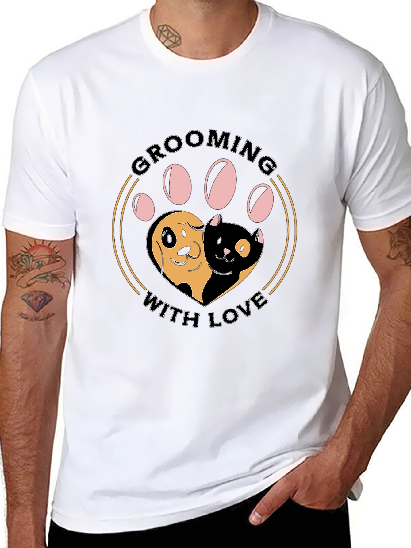Grooming With Love Graphic T-Shirt