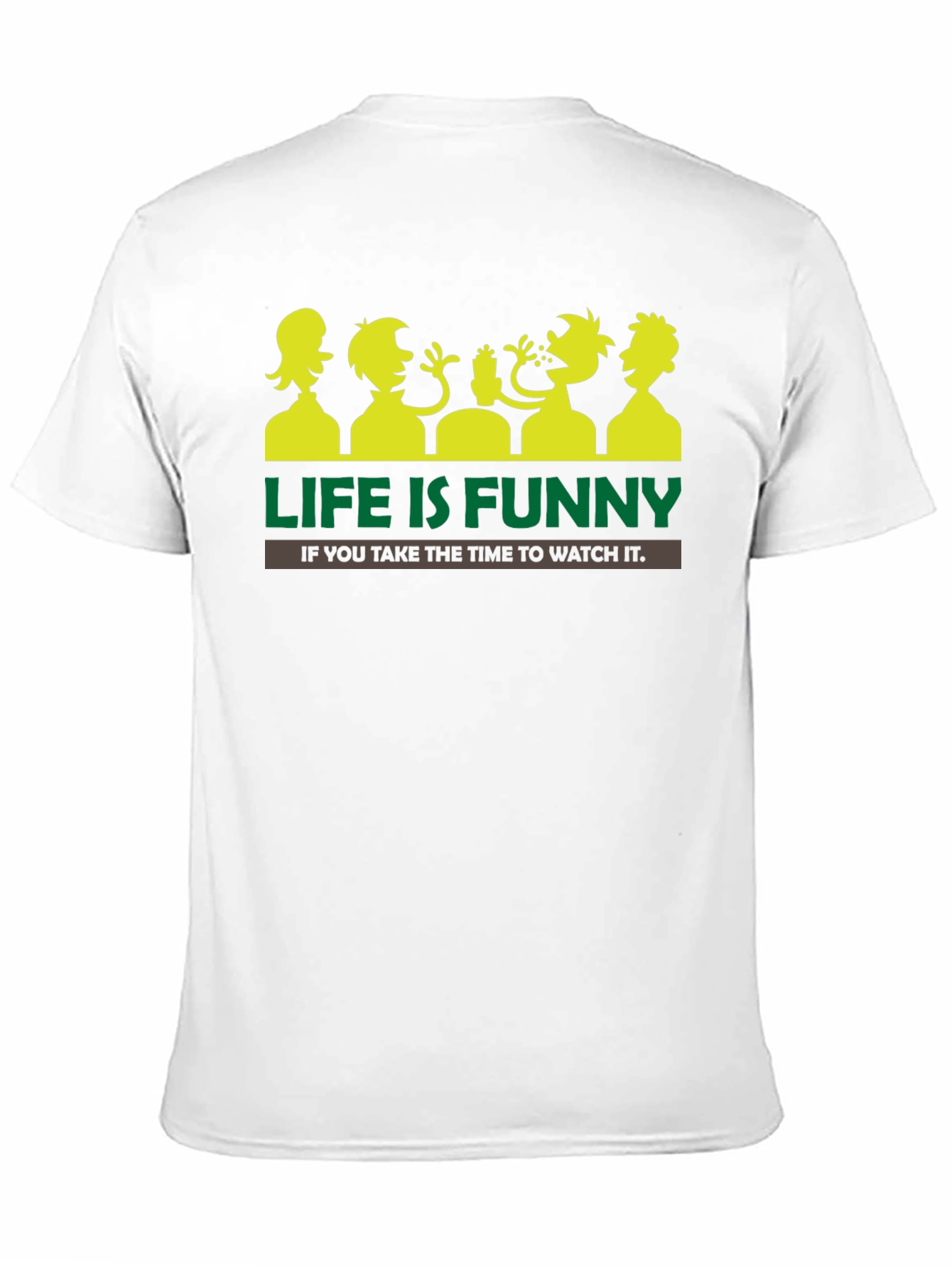 Life is Funny Graphic T-Shirt - Black Crew Neck