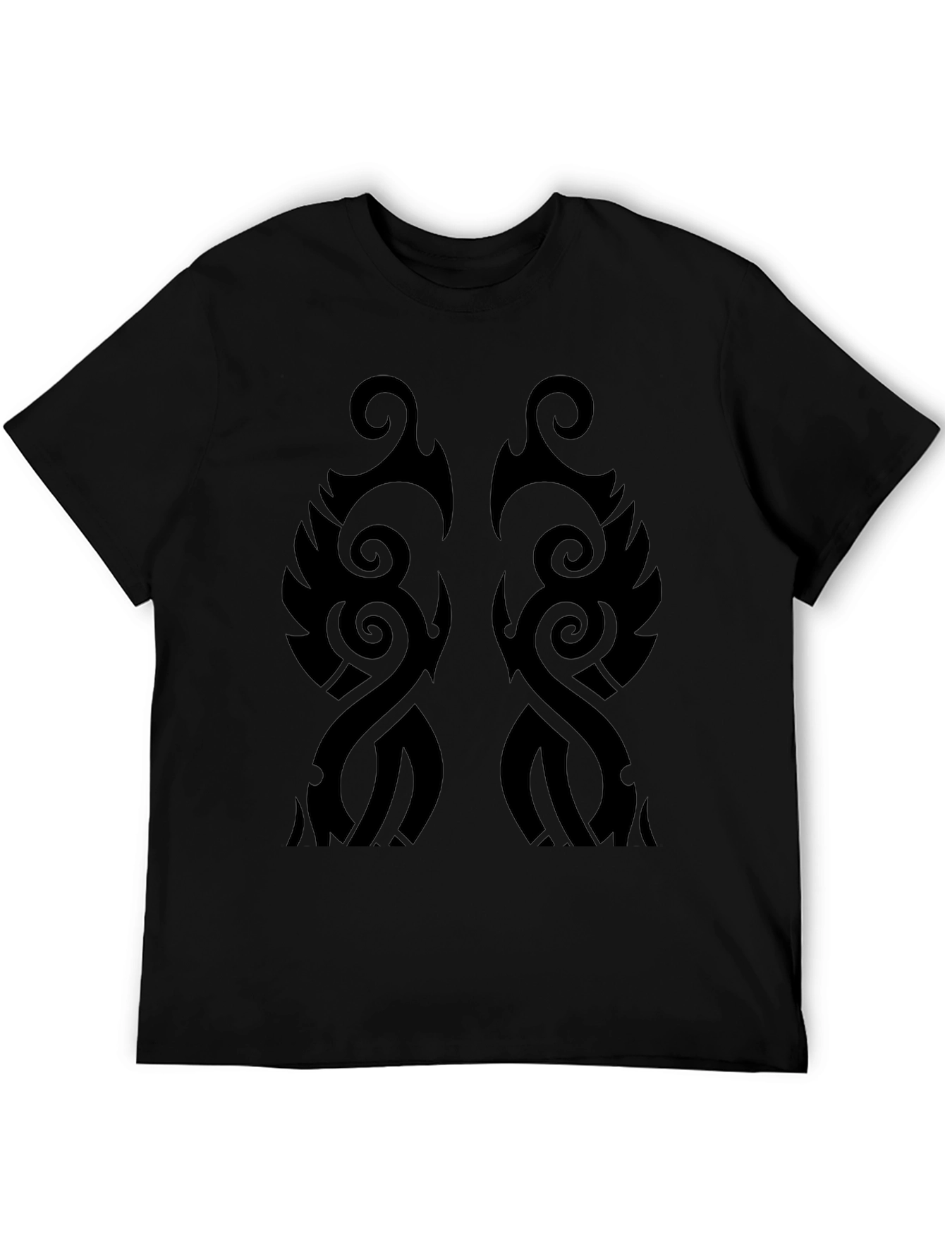 Tribal Pattern Black T-Shirt - Stylish Graphic Tee