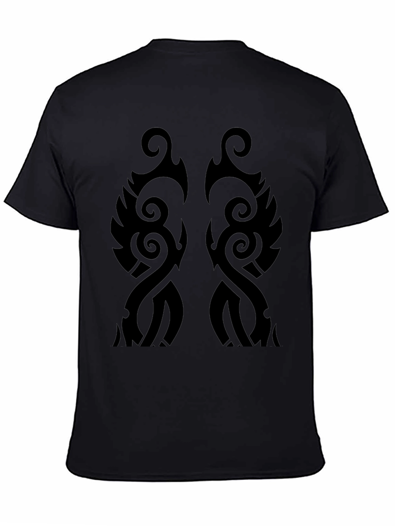 Tribal Pattern Black T-Shirt - Stylish Graphic Tee