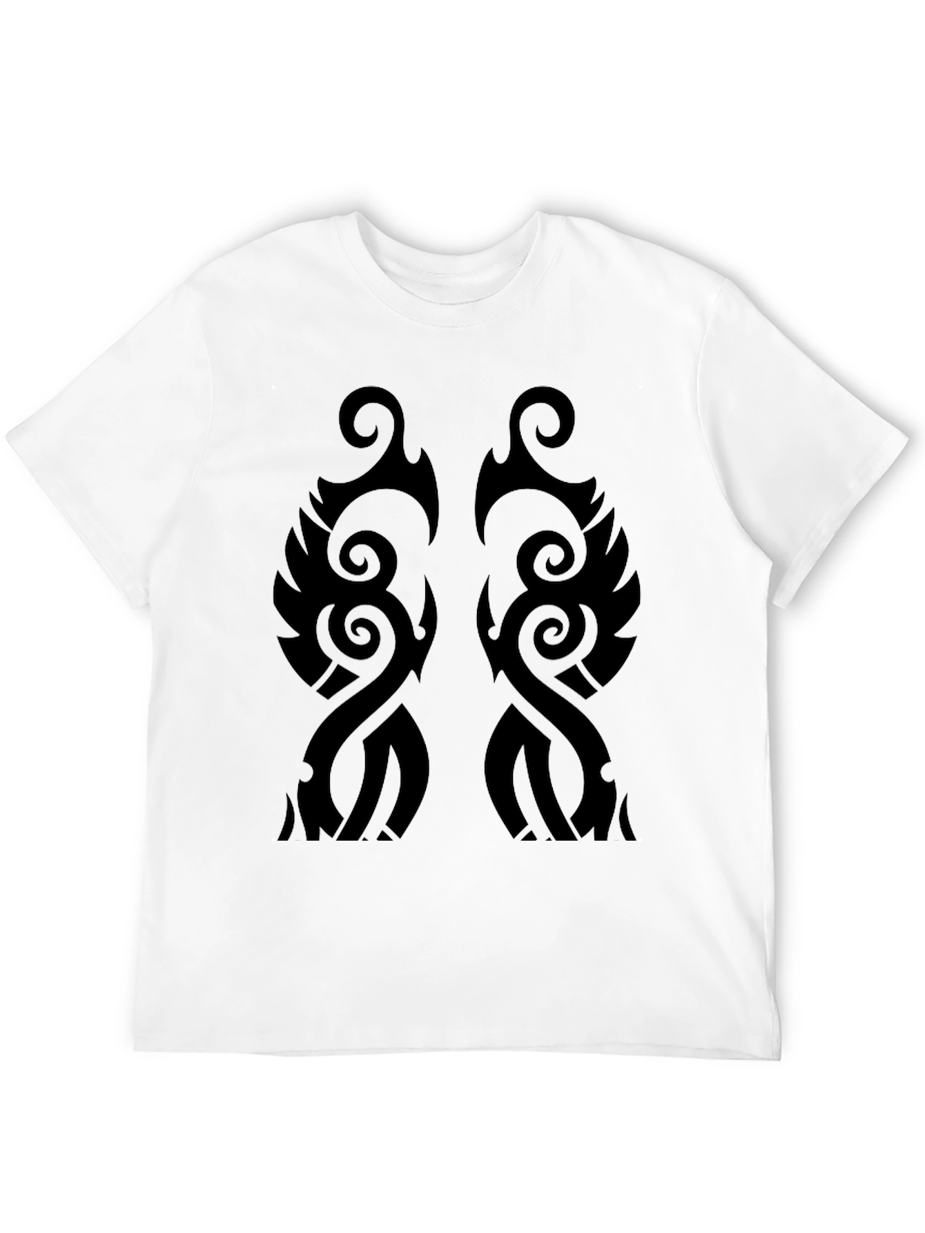 Tribal Pattern Black T-Shirt - Stylish Graphic Tee