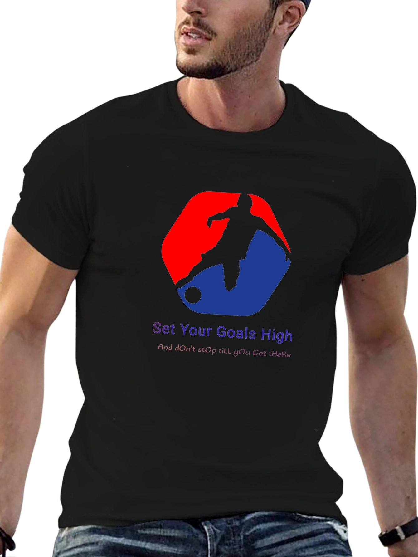 Motivational Soccer Graphic T-Shirt