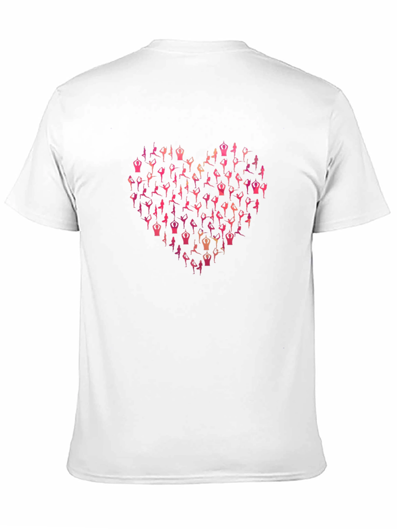 Yoga Heart Graphic Tee - Black Unisex T-Shirt