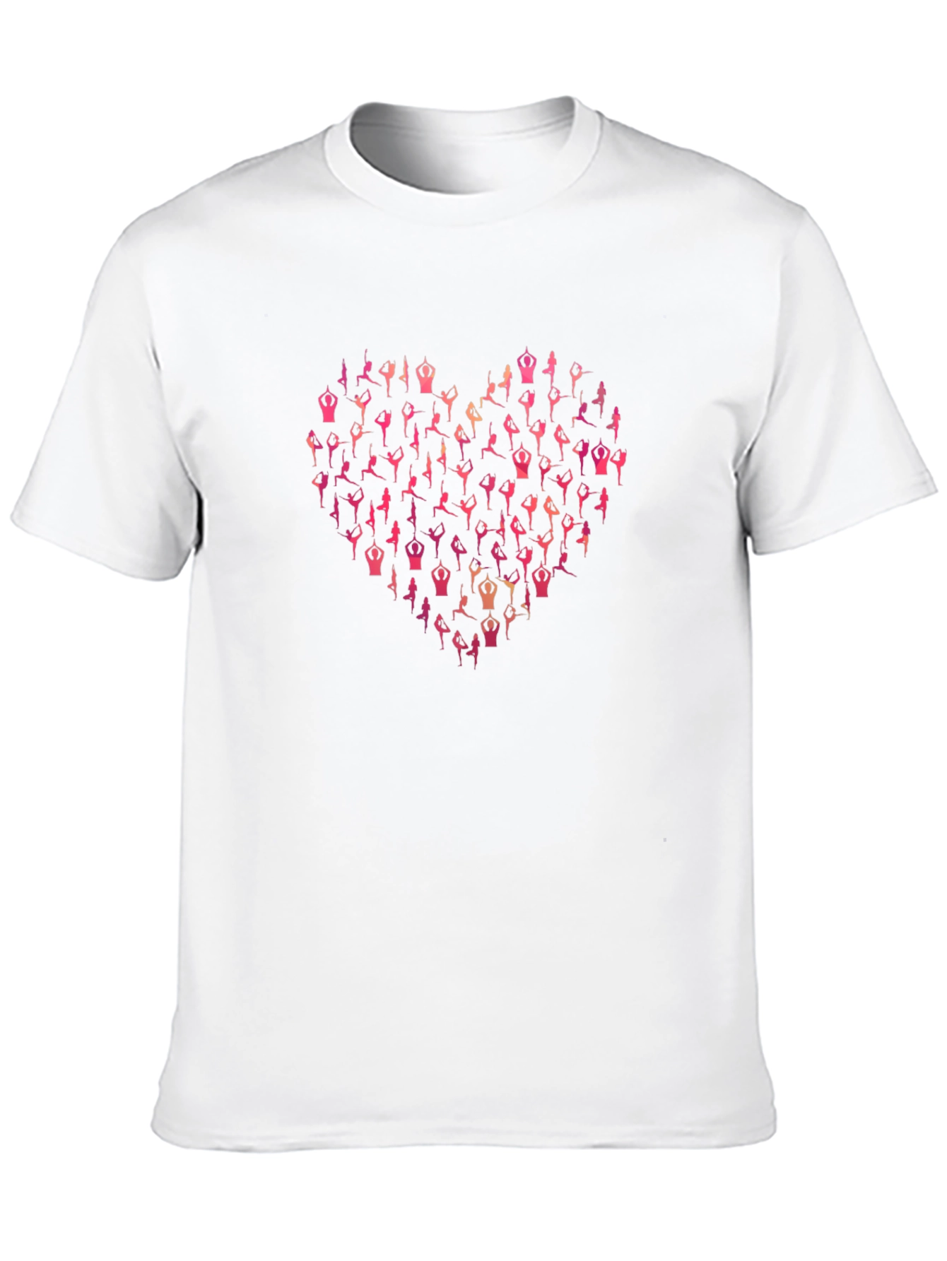 Yoga Heart Graphic Tee - Black Unisex T-Shirt