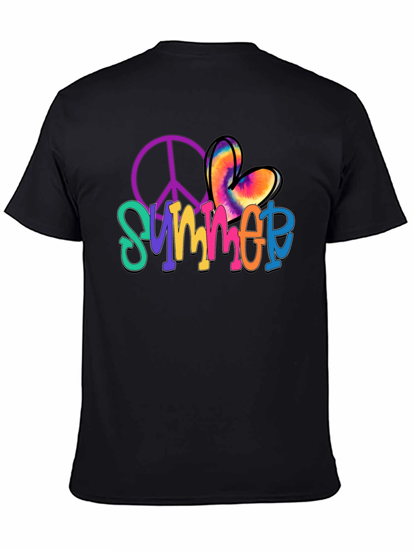 Summer Peace Sign Heart T-Shirt