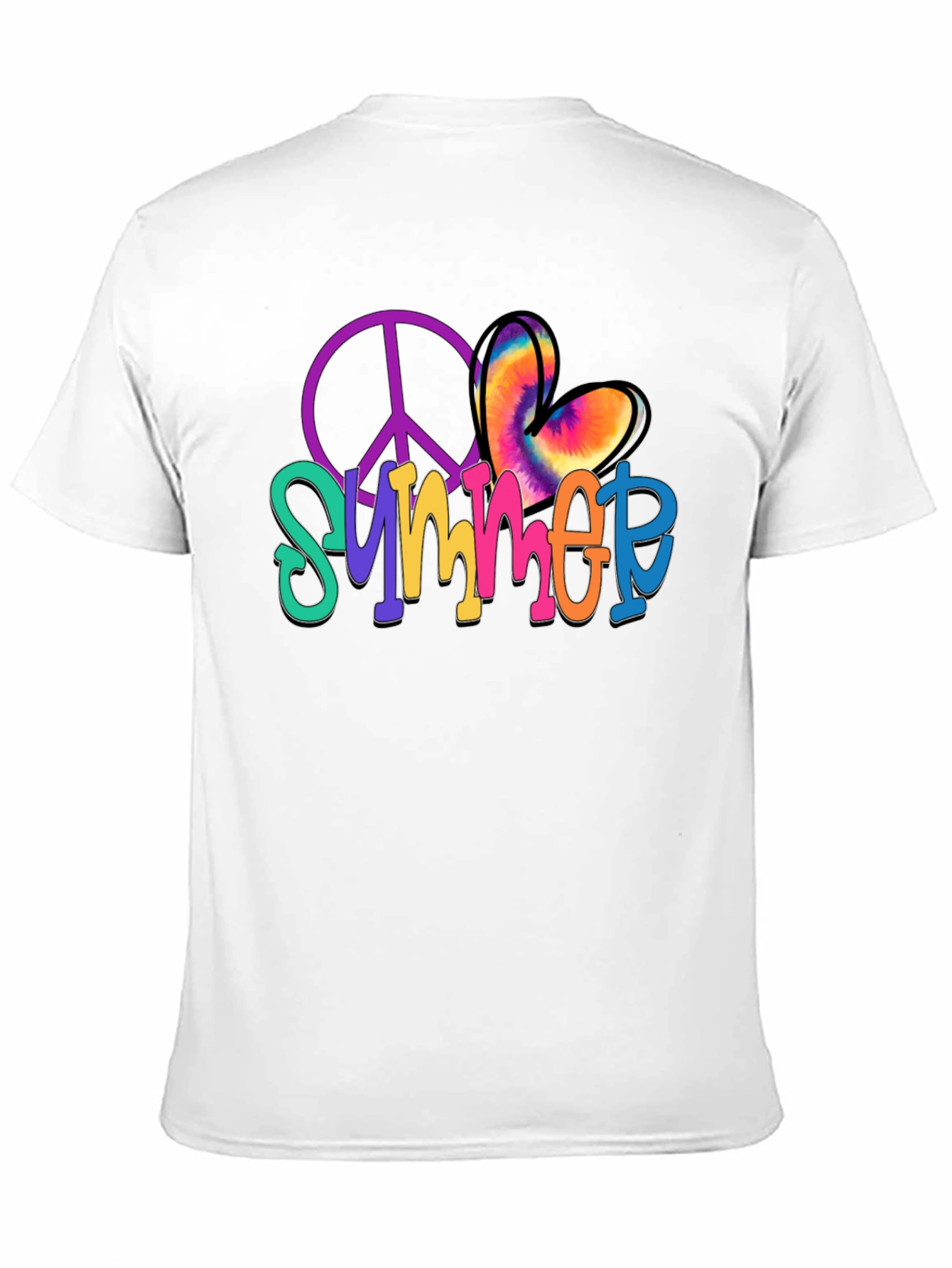 Summer Peace Sign Heart T-Shirt