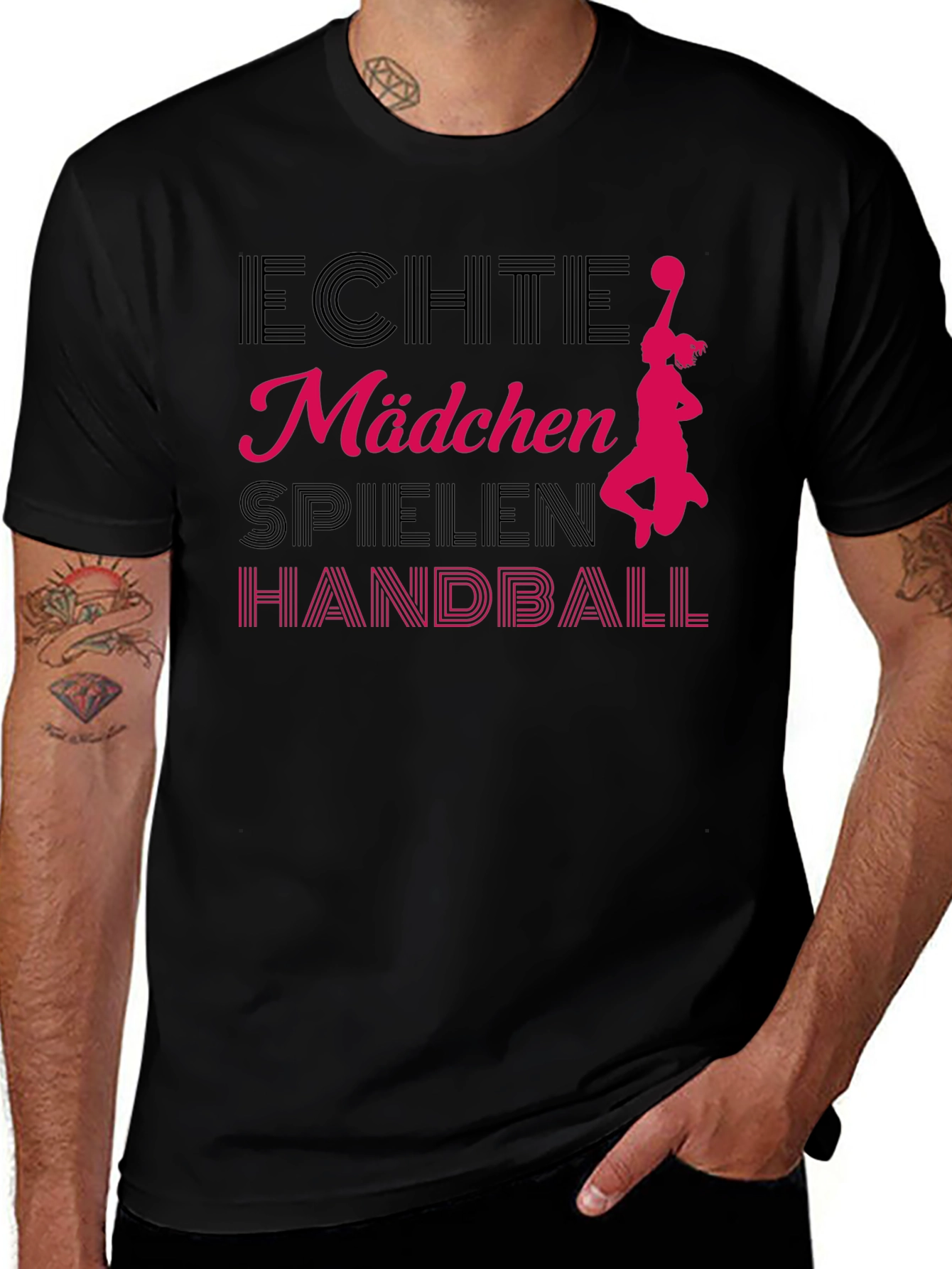 Echte Madchen Handball T-Shirt