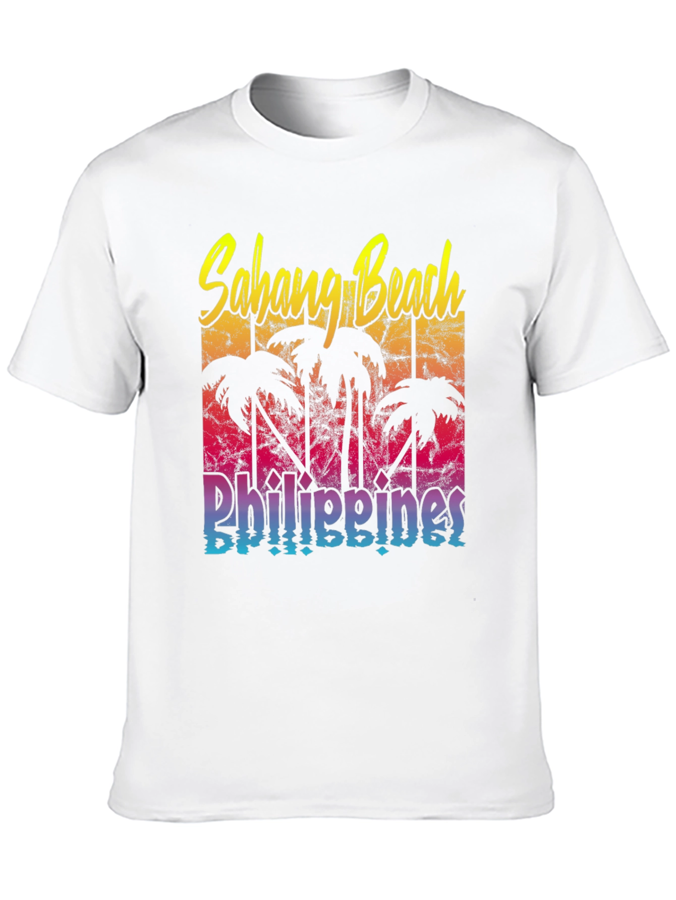 Sahang Beach Philippines Black T-Shirt