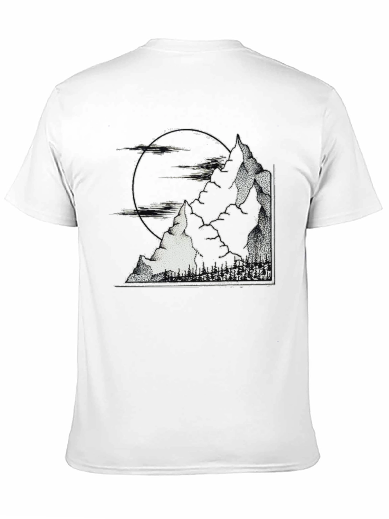 Mountainscape Graphic Tee - Black