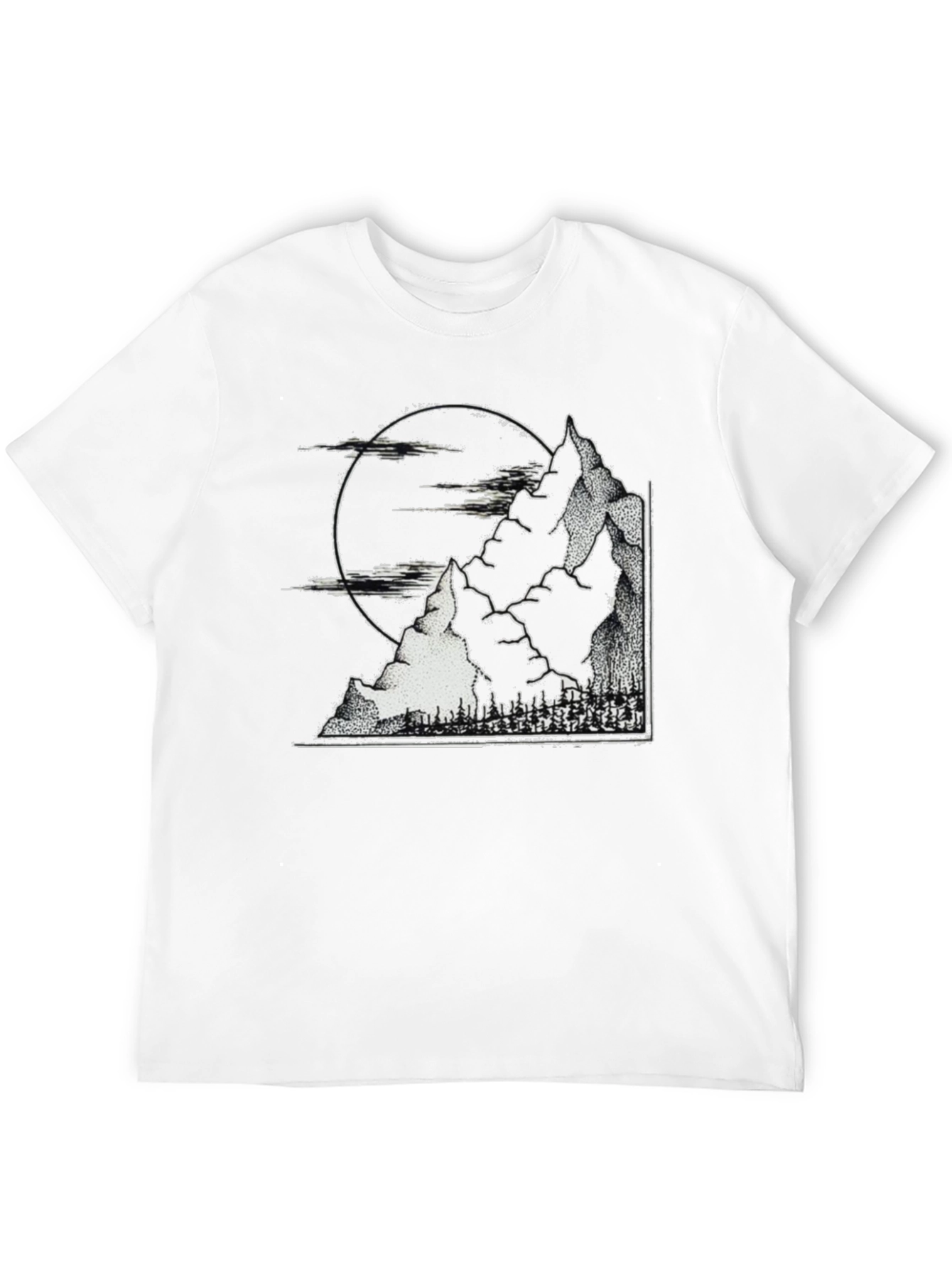 Mountainscape Graphic Tee - Black
