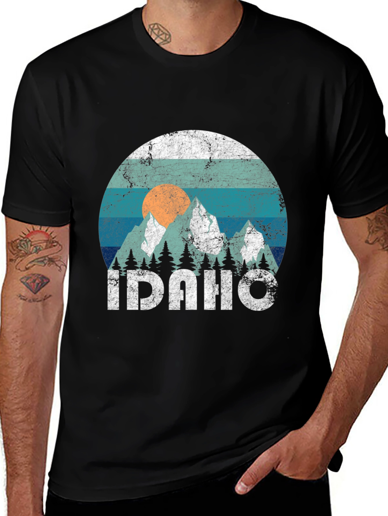 Idaho Mountain Graphic T-Shirt