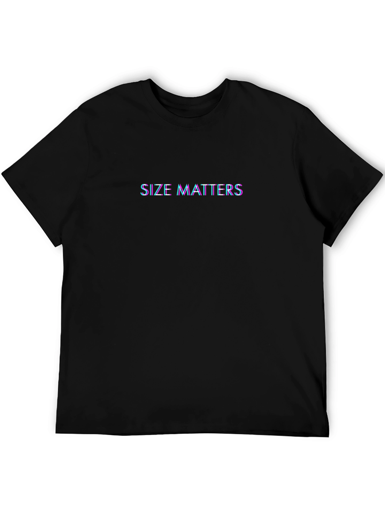 Size Matters Graphic Tee - Black T-Shirt