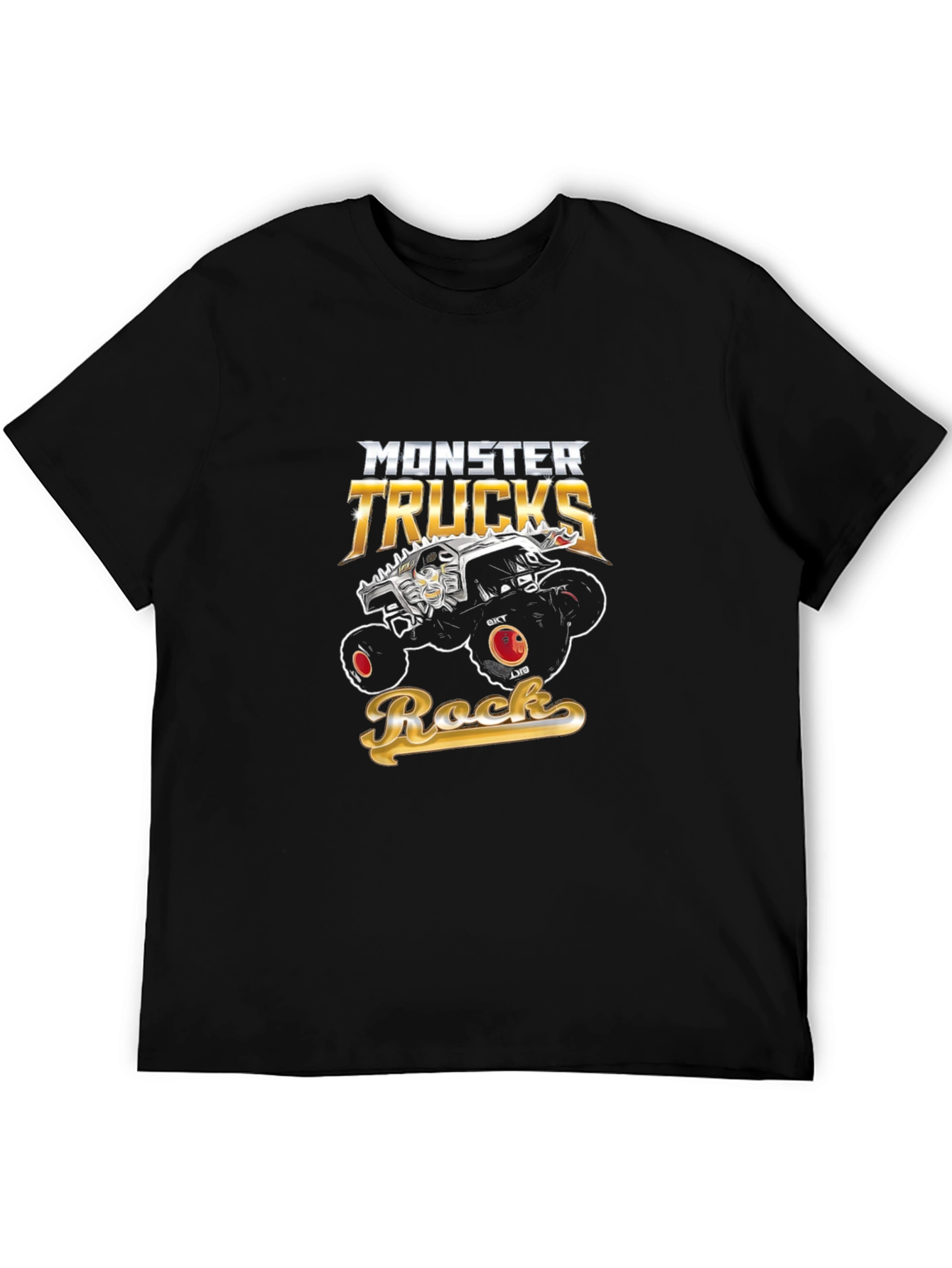 Monster Trucks Rock Graphic Black T-Shirt