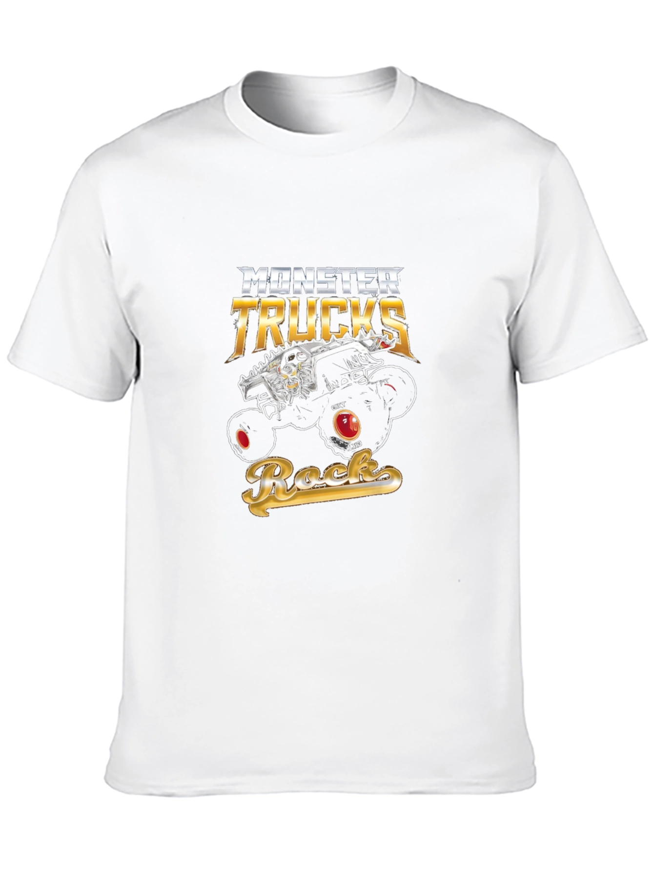 Monster Trucks Rock Graphic Black T-Shirt