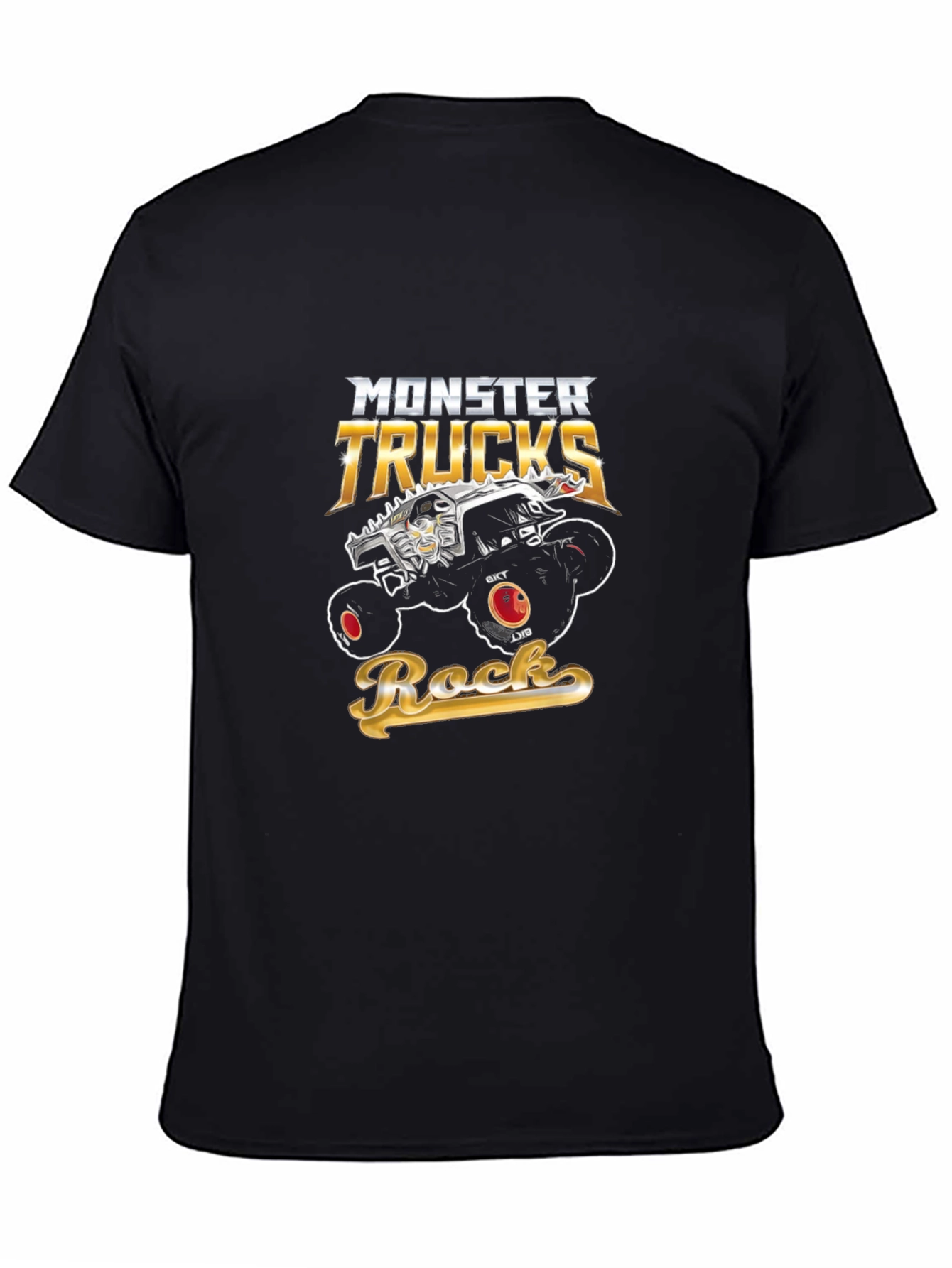 Monster Trucks Rock Graphic Black T-Shirt