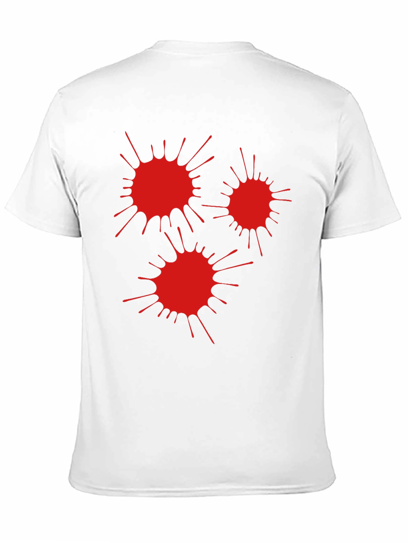 Red Splatter Black T-Shirt