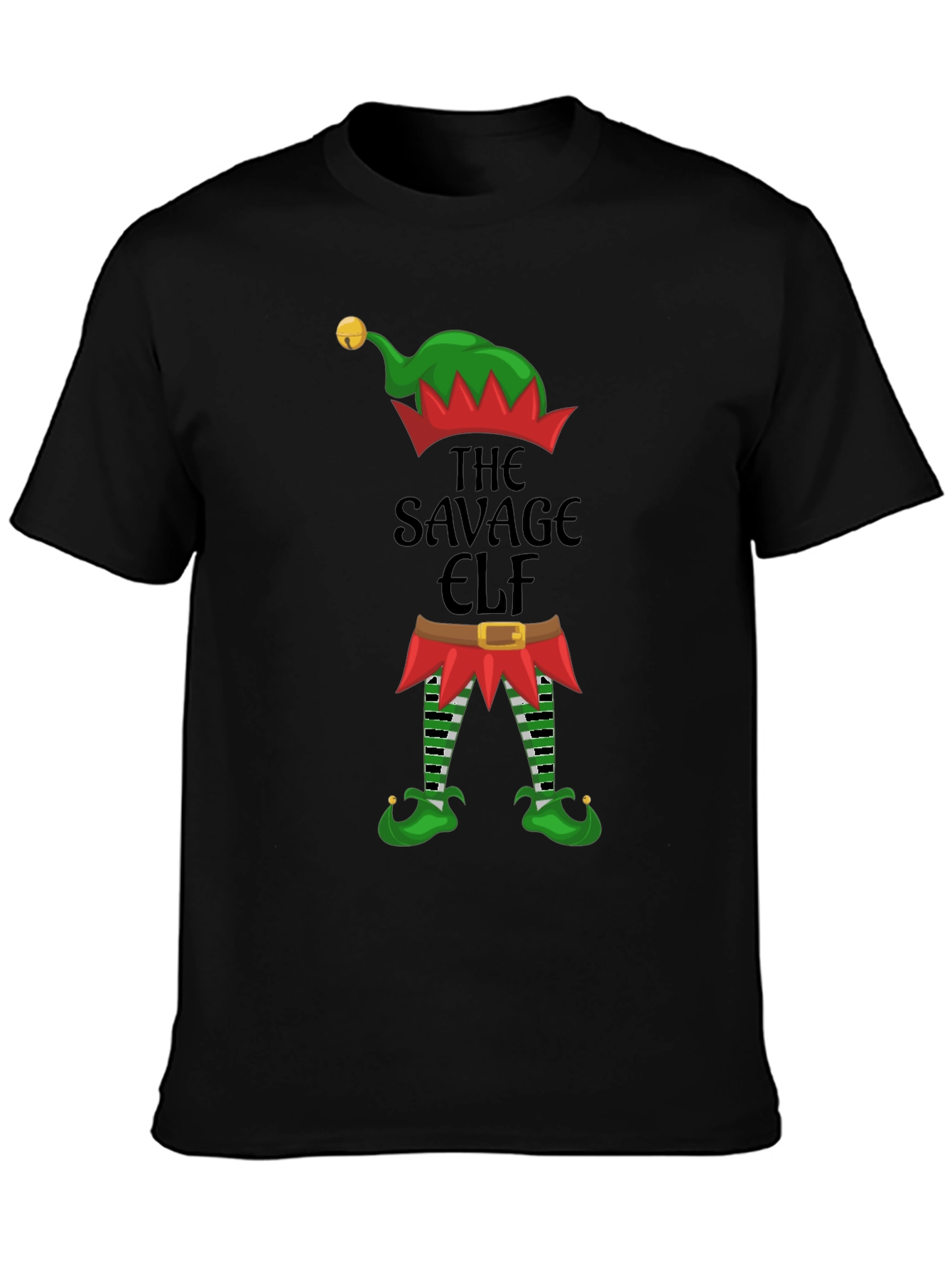 Savage Elf T-Shirt - Christmas Holiday Humor Tee