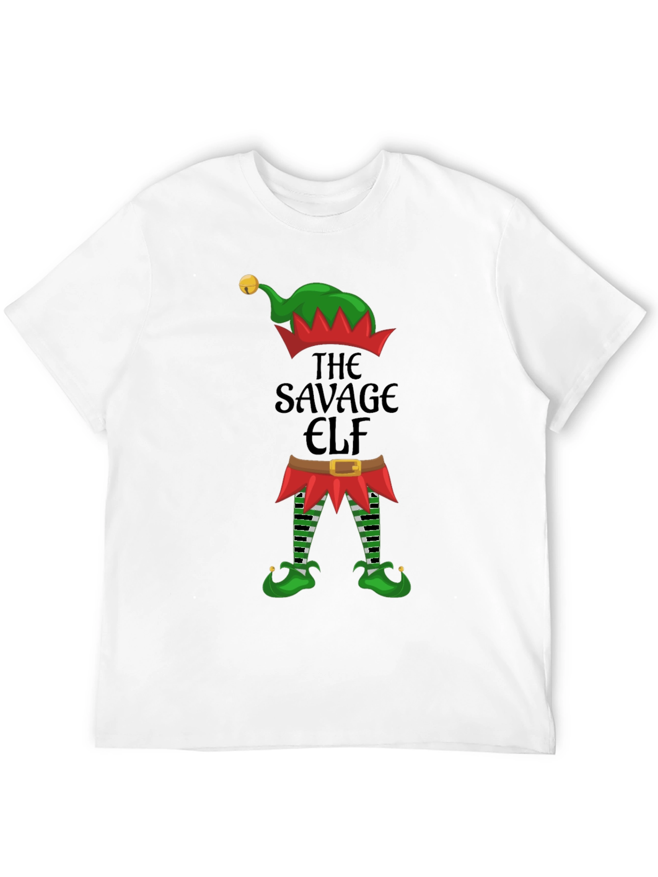 Savage Elf T-Shirt - Christmas Holiday Humor Tee