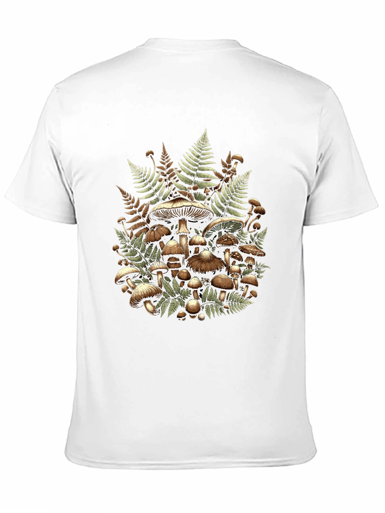 Mushroom Fern Graphic Tee - Nature Lovers Apparel