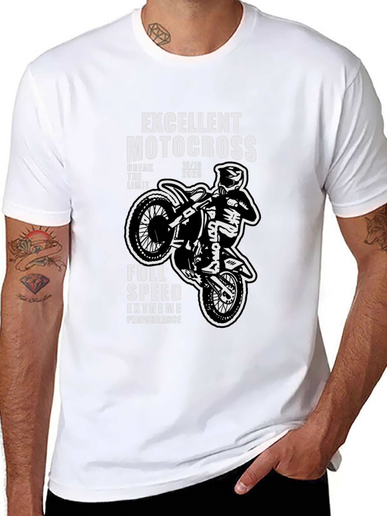 Excellent Motocross Graphic T-Shirt