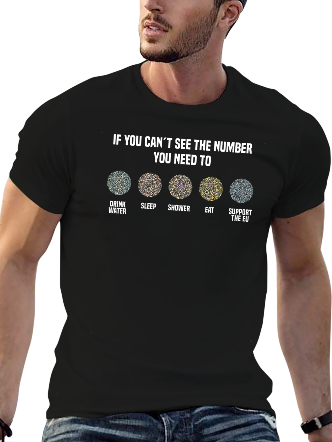 EU Vision Test T-Shirt - Need Support?