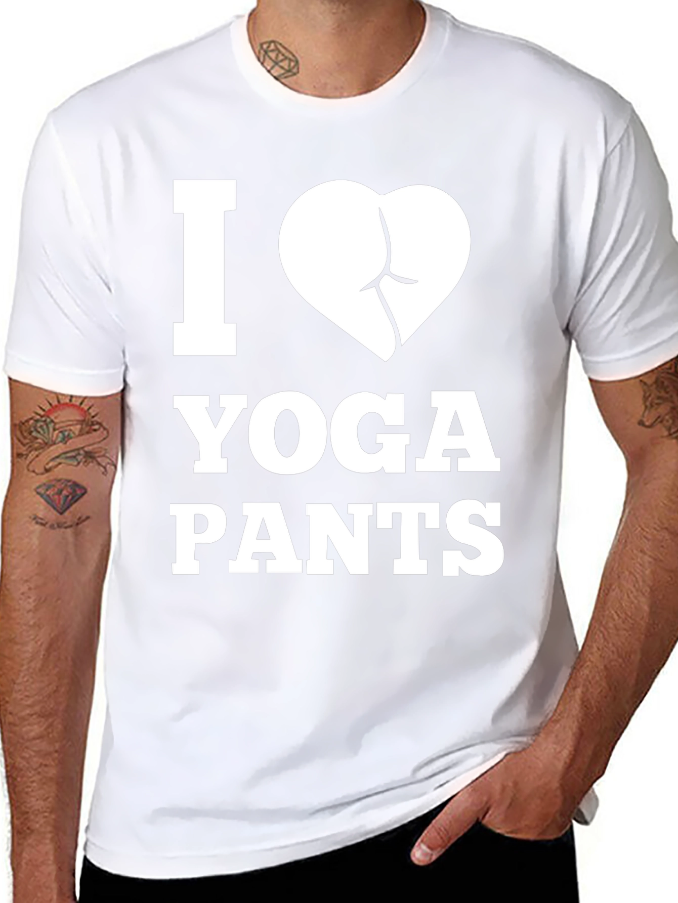 I Love Yoga Pants T-Shirt - Funny Graphic Tee