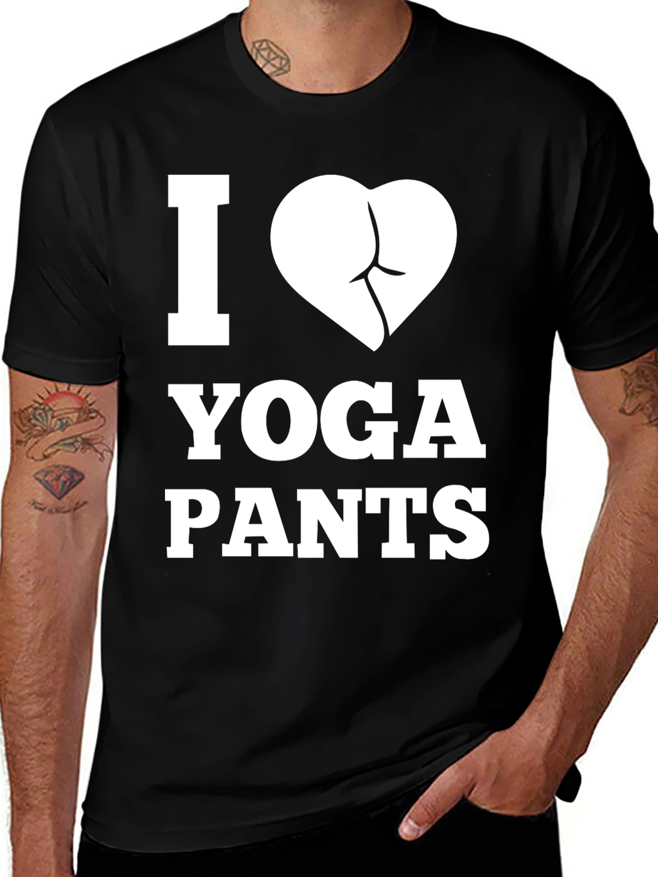 I Love Yoga Pants T-Shirt - Funny Graphic Tee