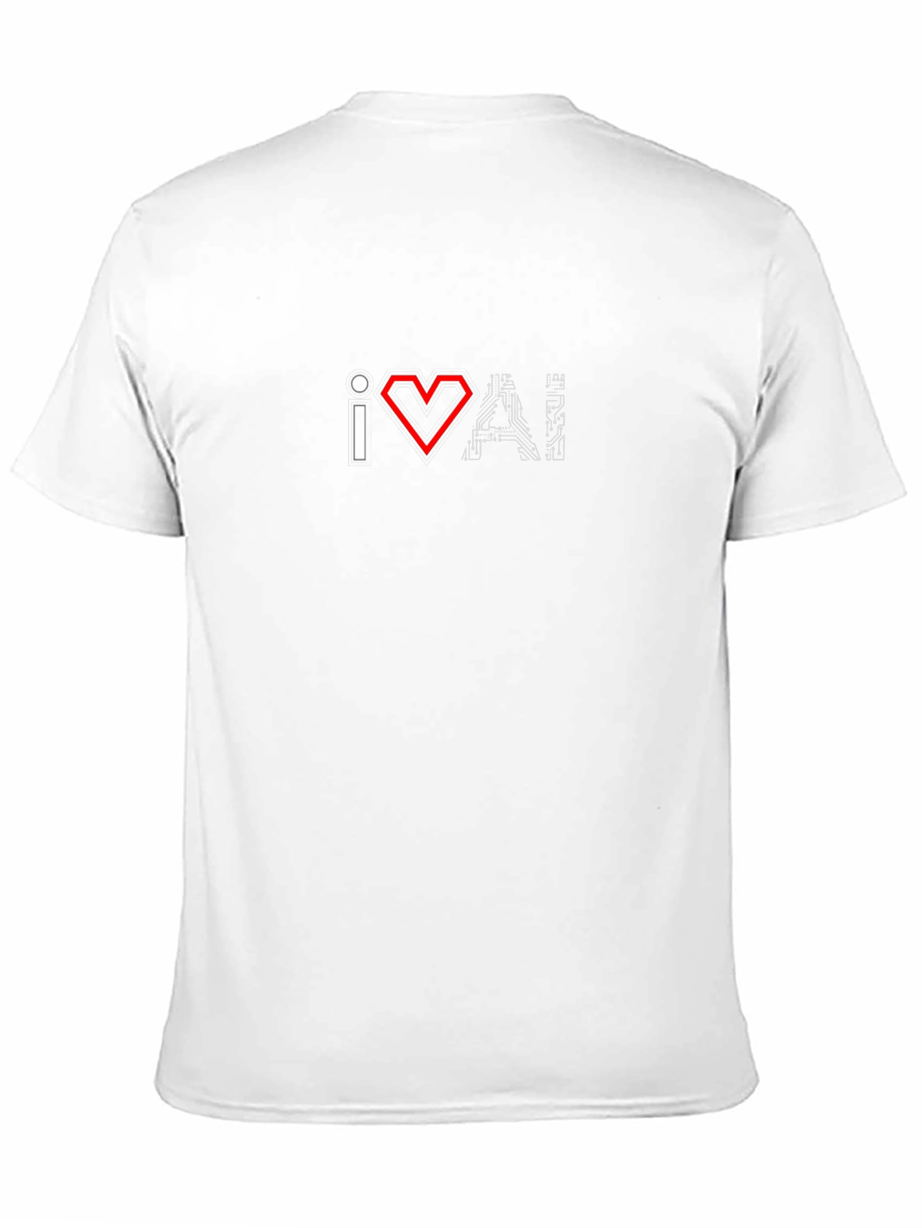 I Love AI T-Shirt - Circuit Board Design
