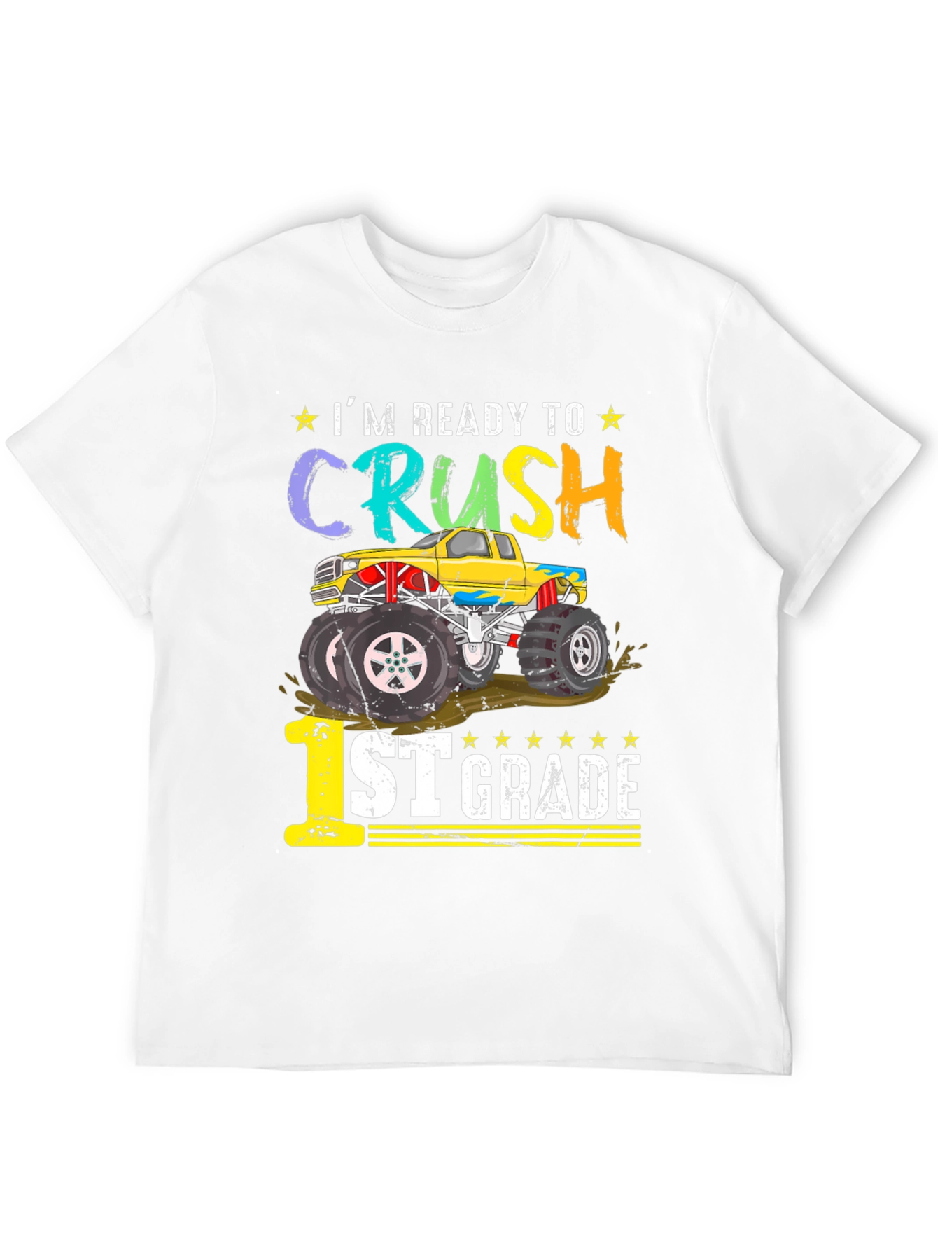 Ready to Crush 1st Grade Monster Truck T-Shirt