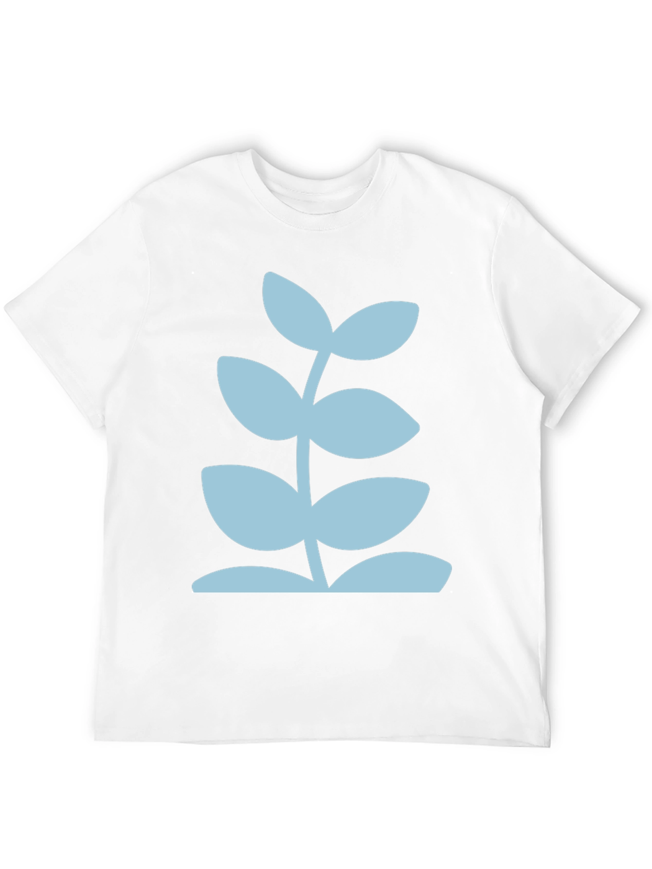 Modern Plant Graphic Tee - Black