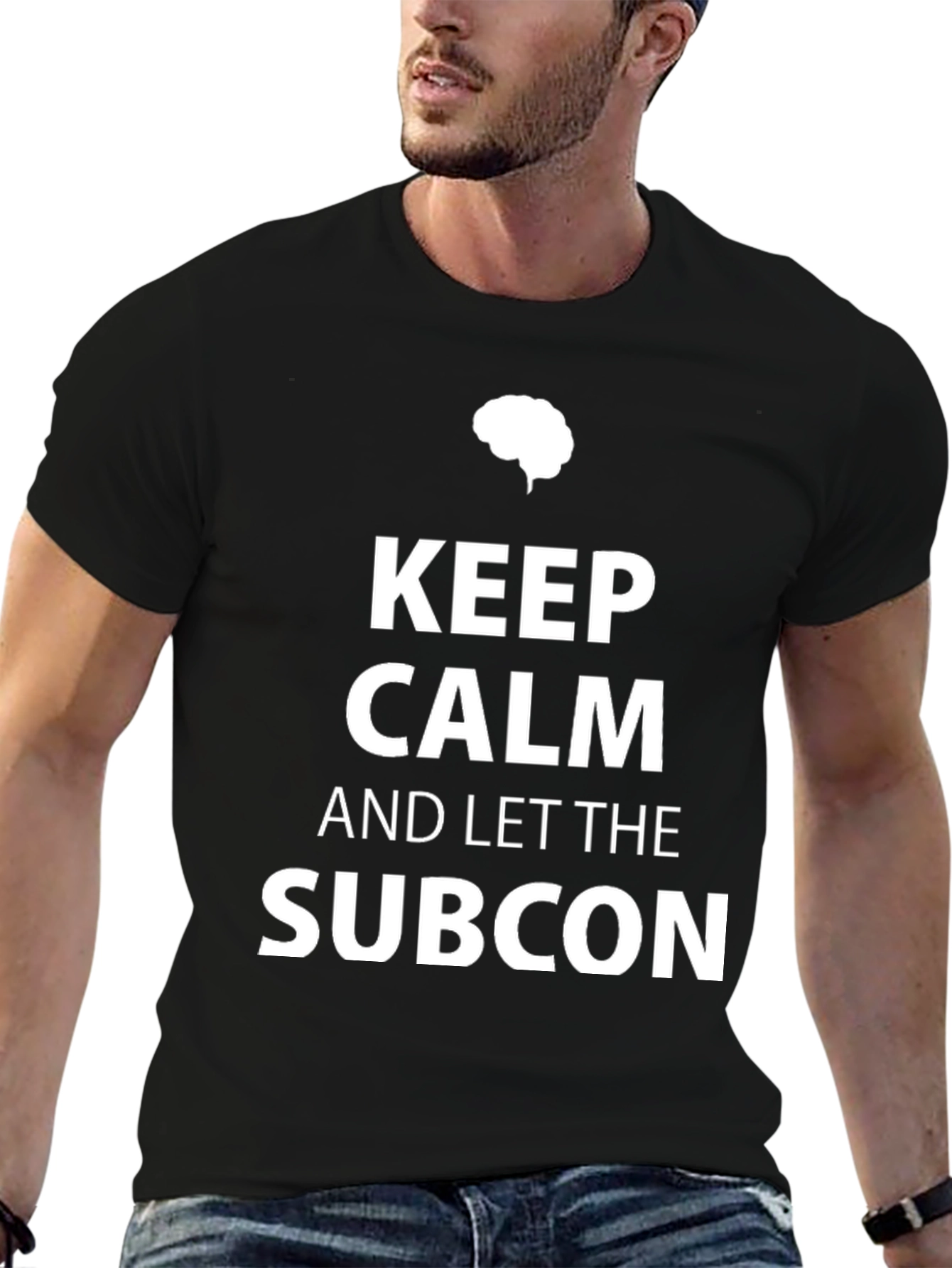 Keep Calm and Let the Subcon Black T-Shirt