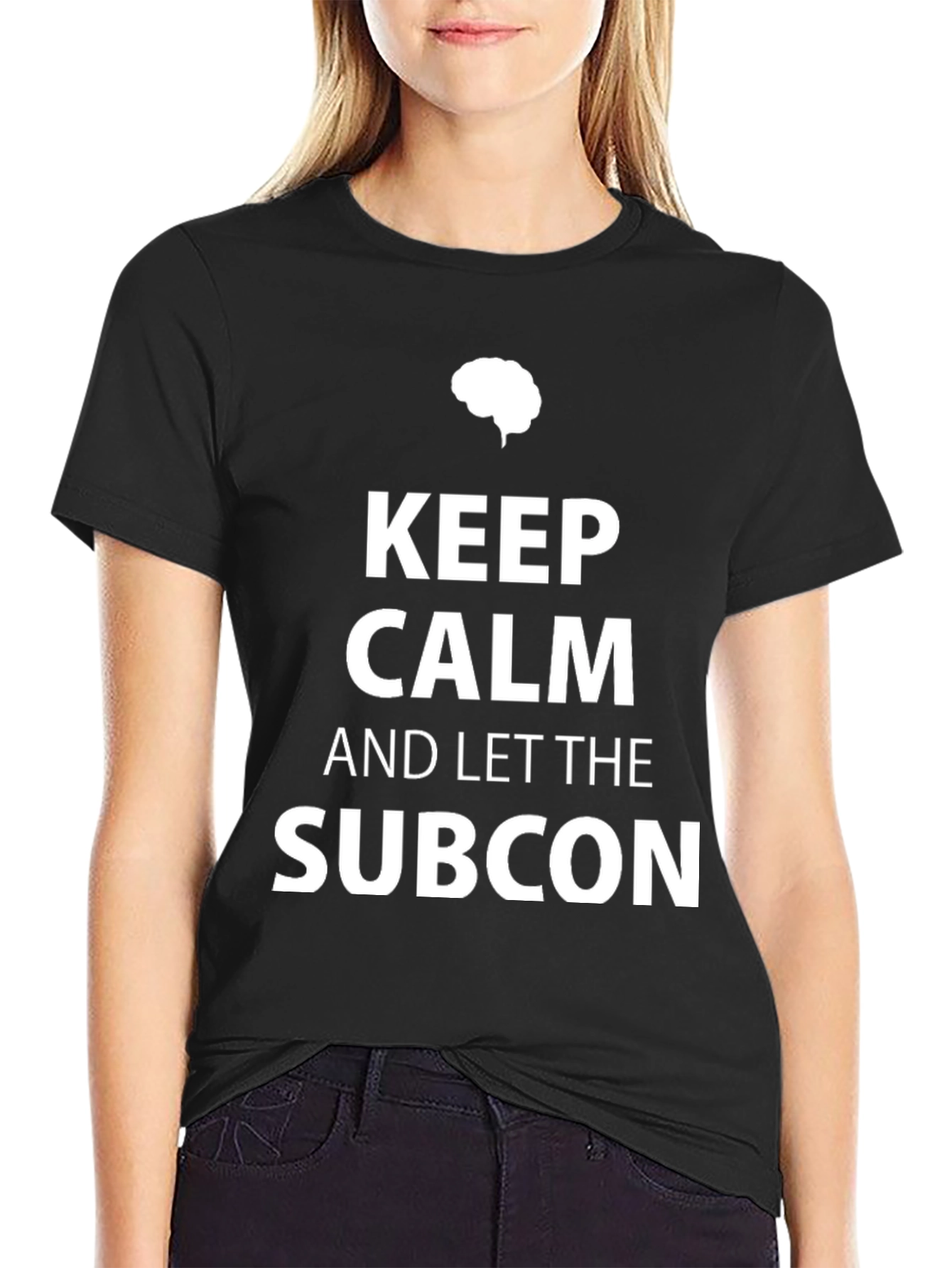 Keep Calm and Let the Subcon Black T-Shirt