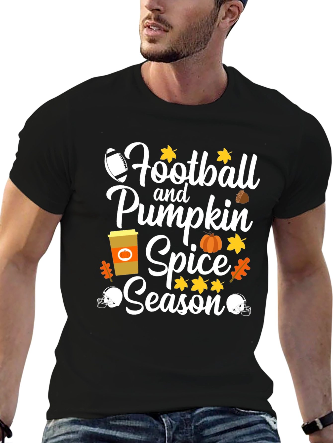 Football and Pumpkin Spice Season T-Shirt