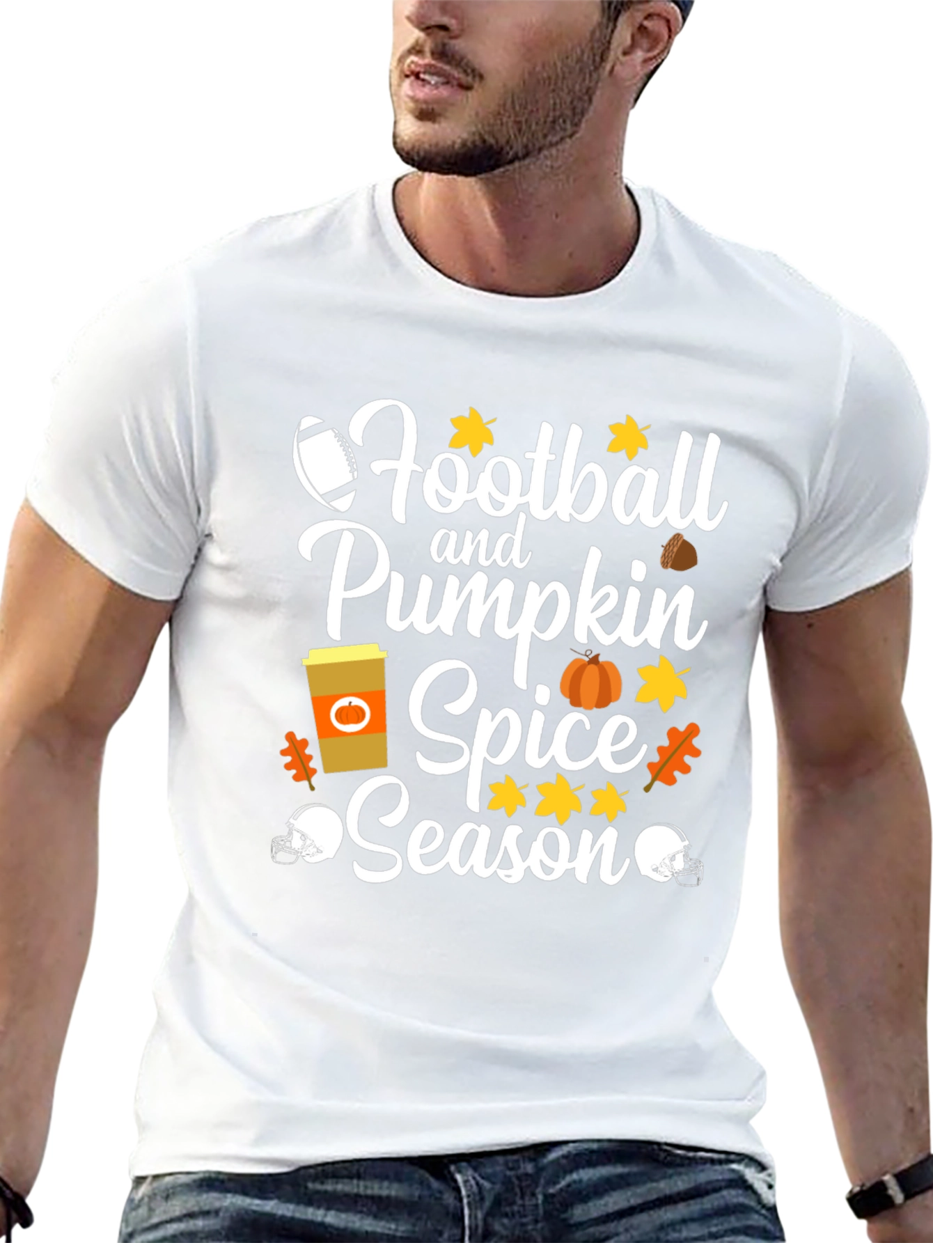 Football and Pumpkin Spice Season T-Shirt
