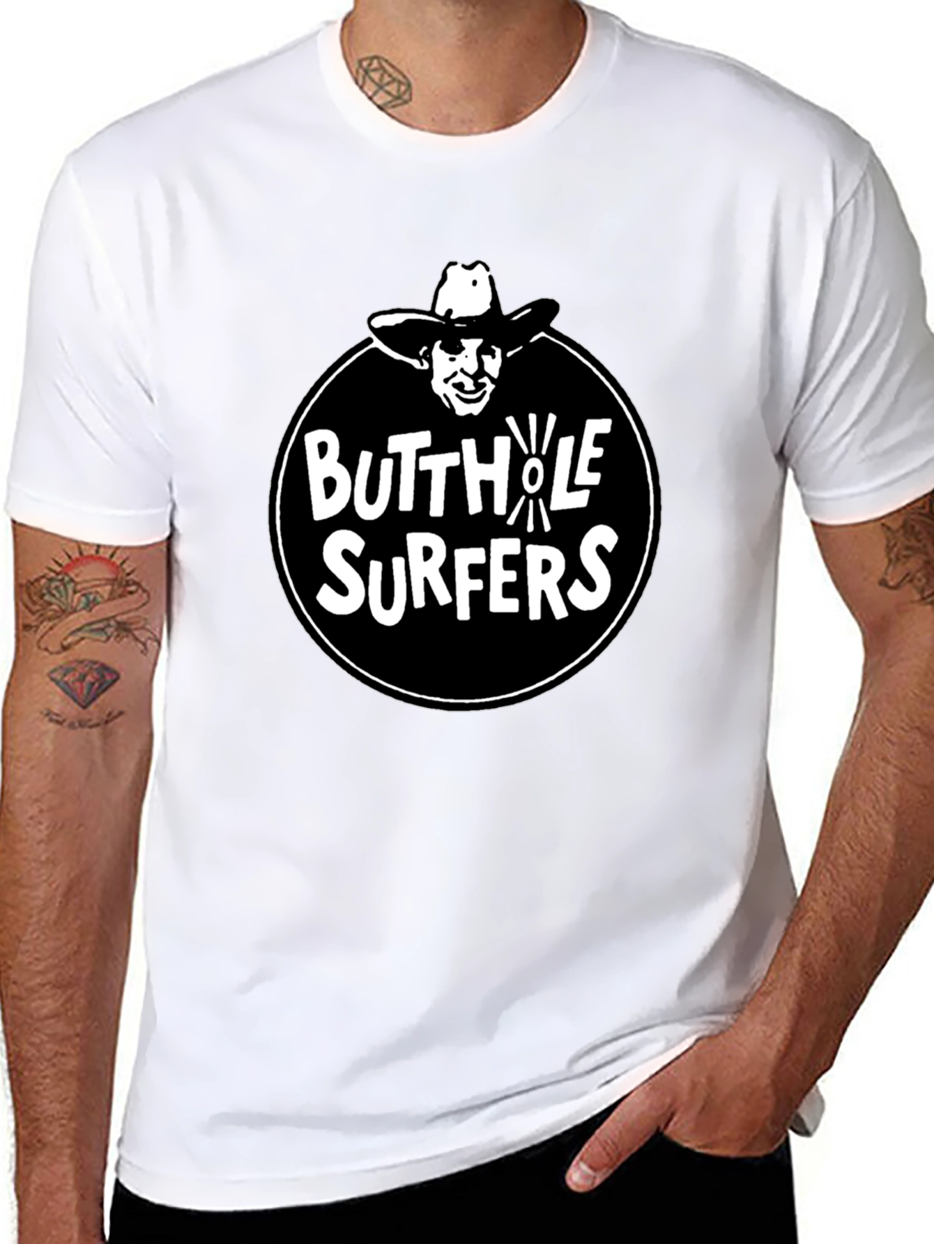 Butthole Surfers Band Tee - Classic Black T-Shirt