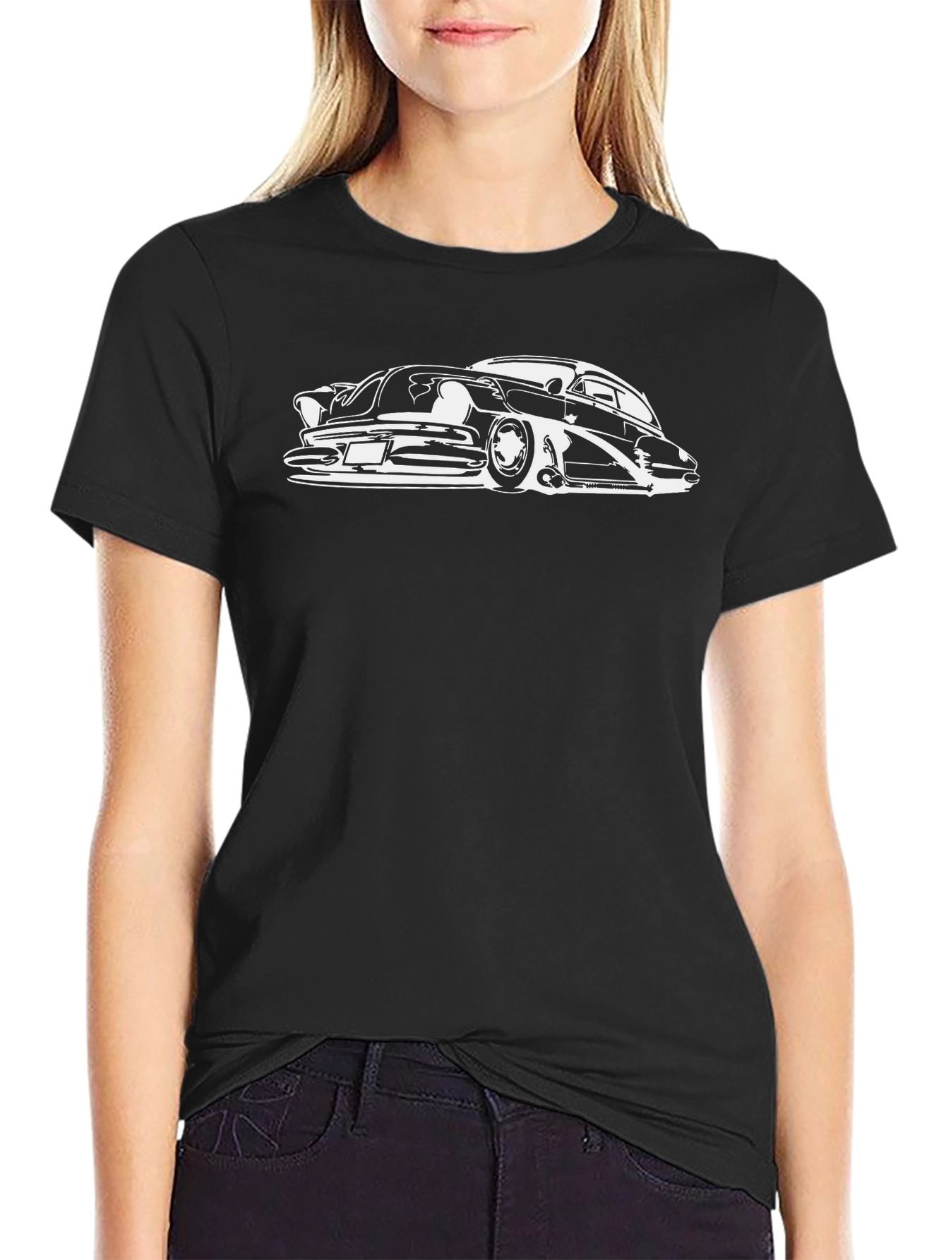 Classic Car Graphic Black T-Shirt