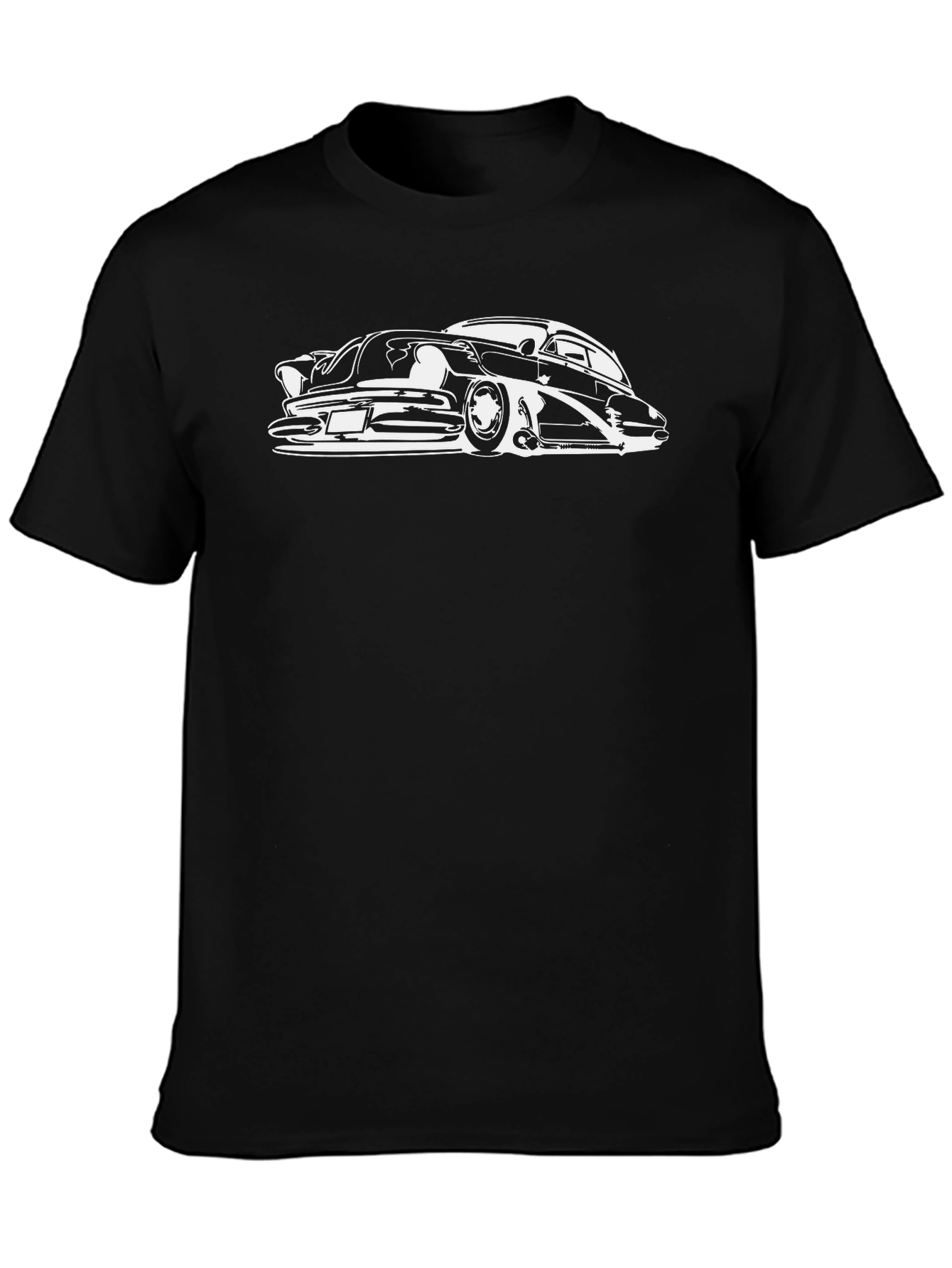 Classic Car Graphic Black T-Shirt