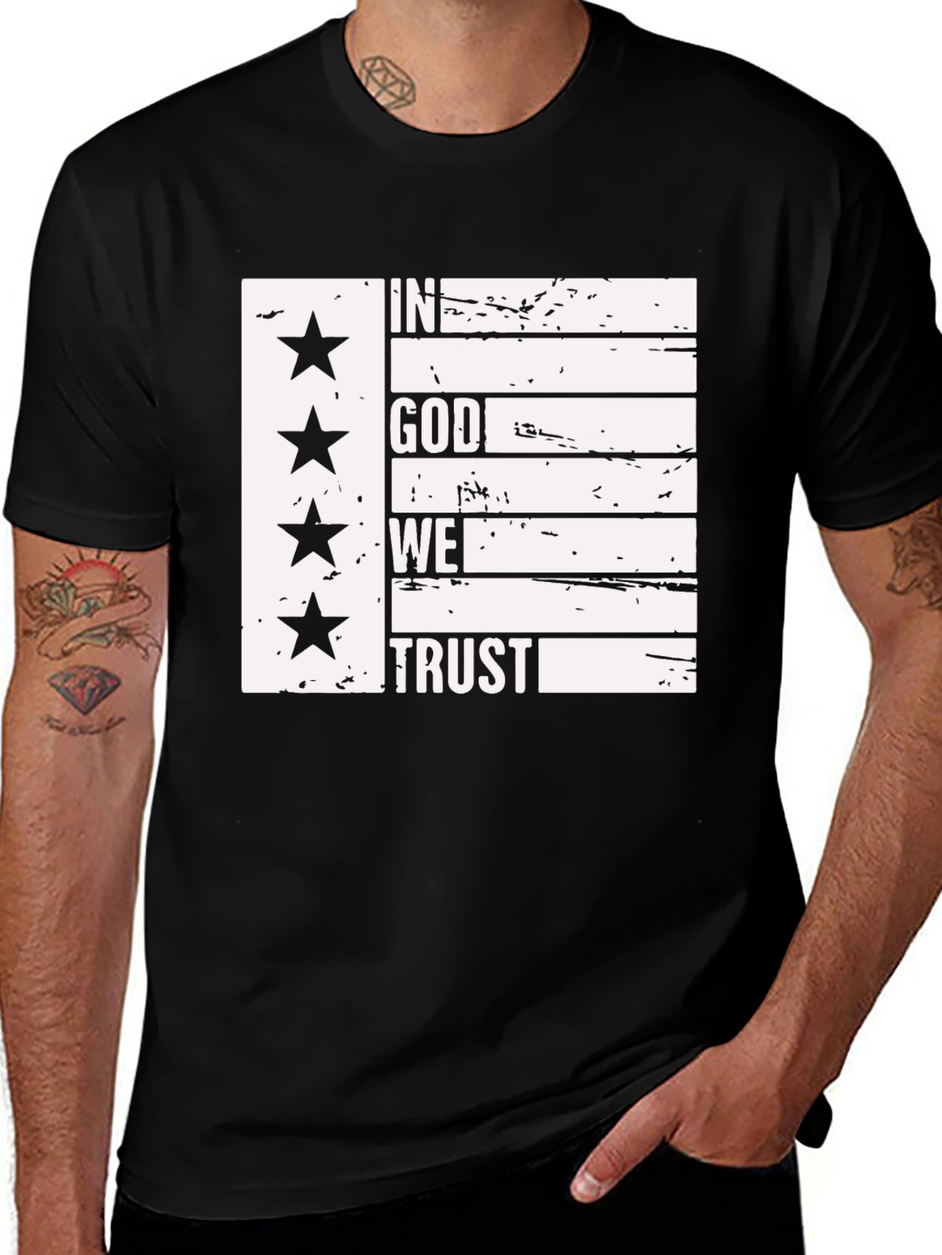 In God We Trust Patriotic Graphic Tee